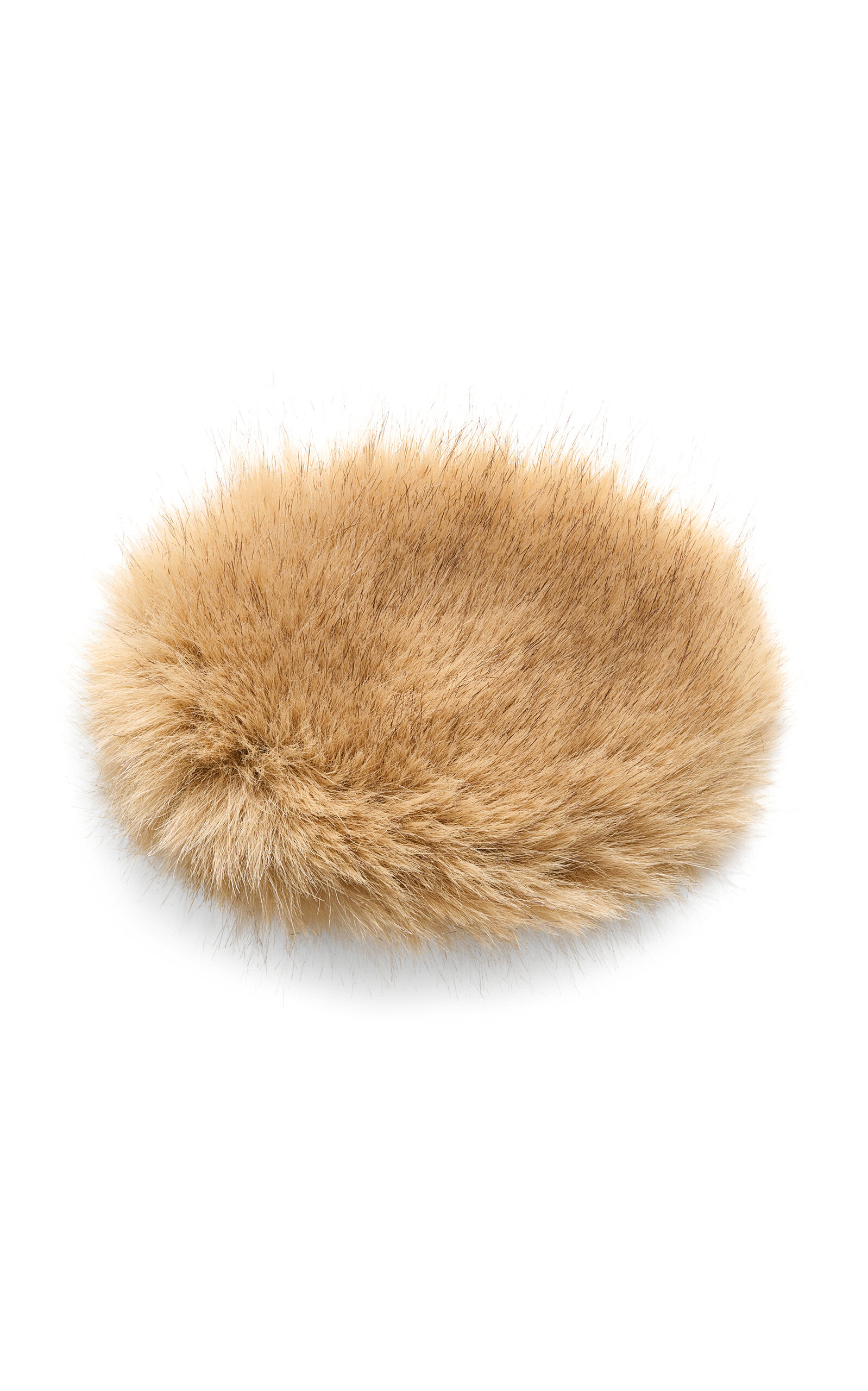 By Malene Birger Shelan Faux Fur Hair Clip - Taupe - OS