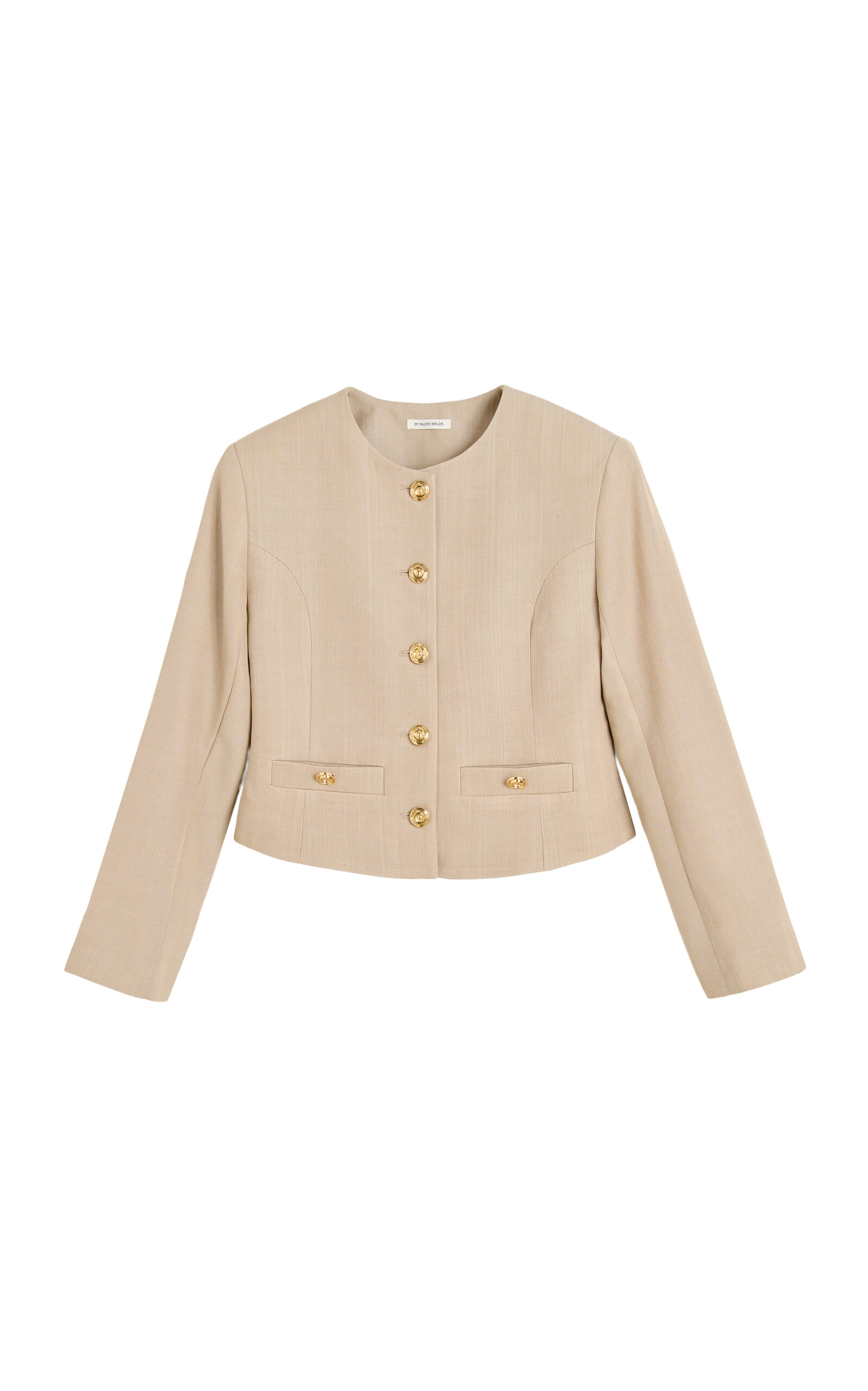 By Malene Birger Frida Tailored Crepe Jacket In Neutral