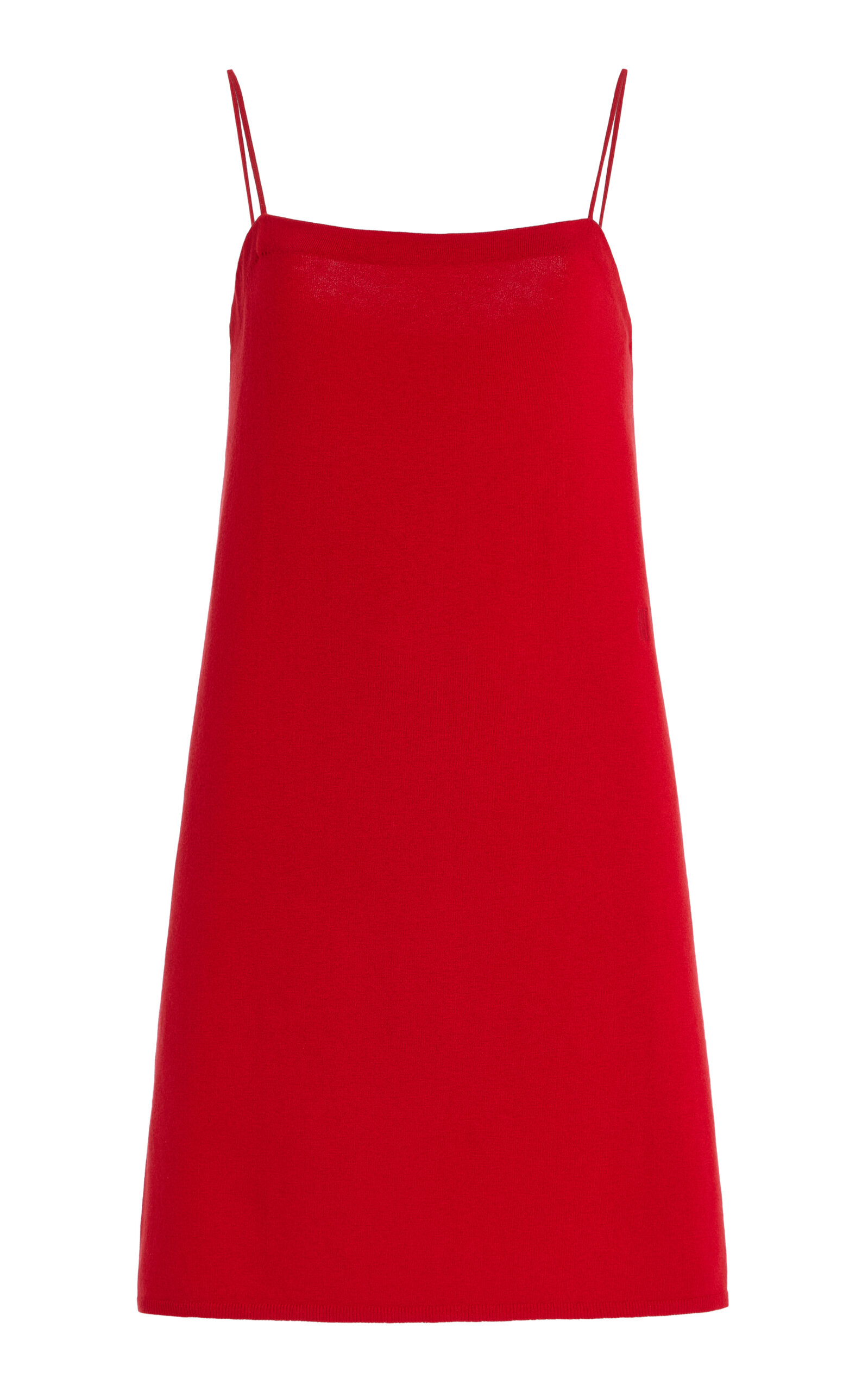 By Malene Birger Edello Tencel-wool Mini Dress In Red