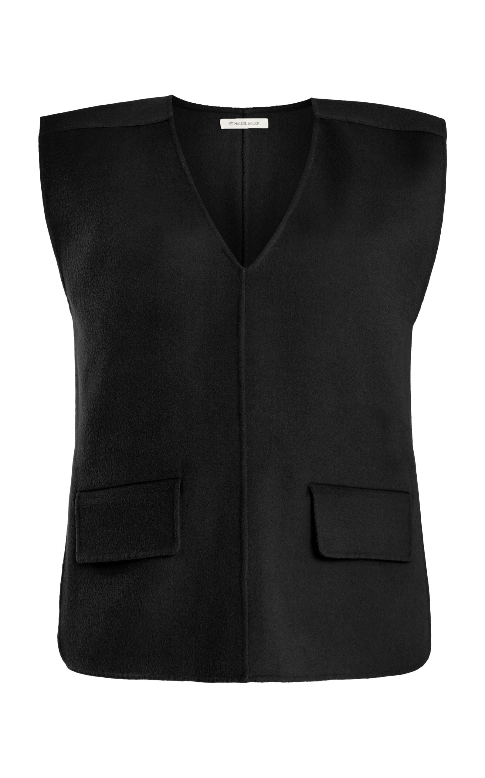 By Malene Birger Cilia Oversized Wool Vest In Black