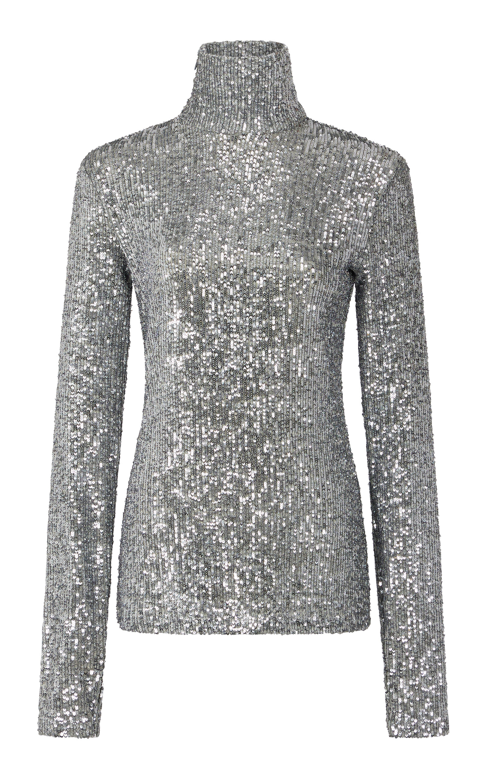 Rabanne Sequined Top In Metallic