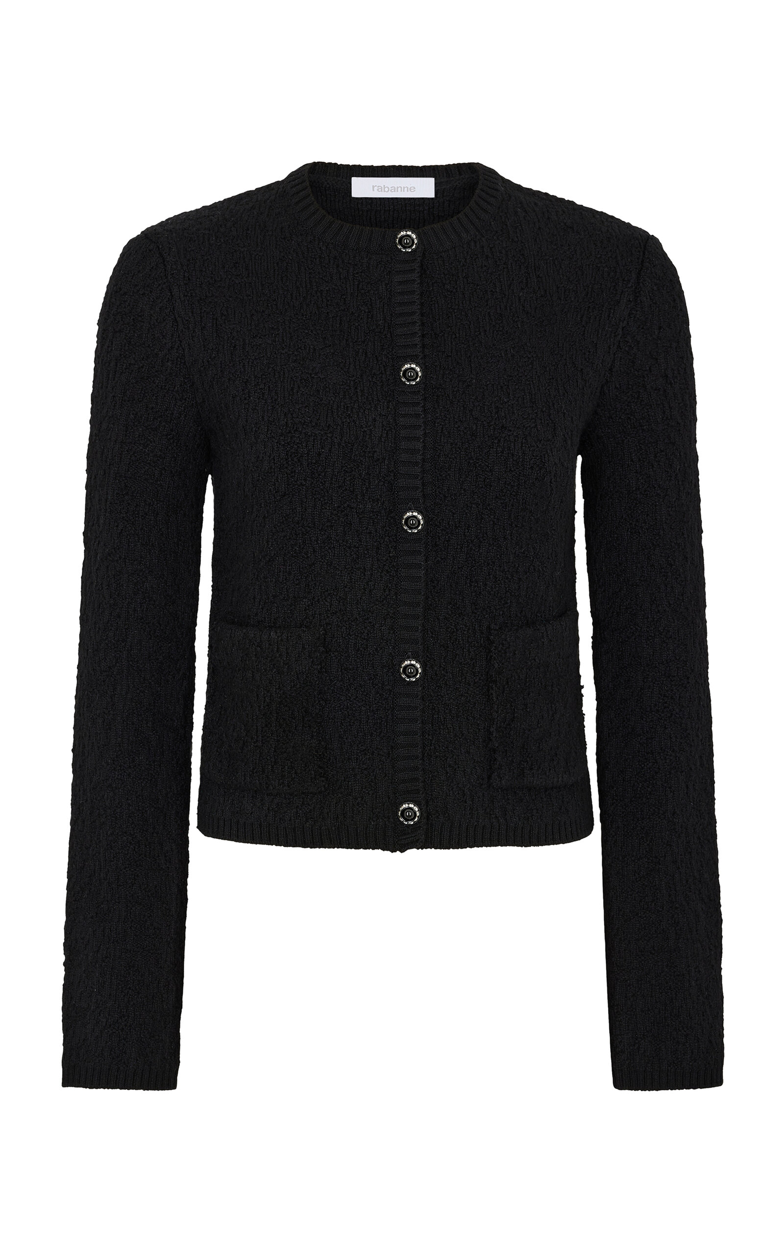 RABANNE WOOL-CASHMERE CARDIGAN
