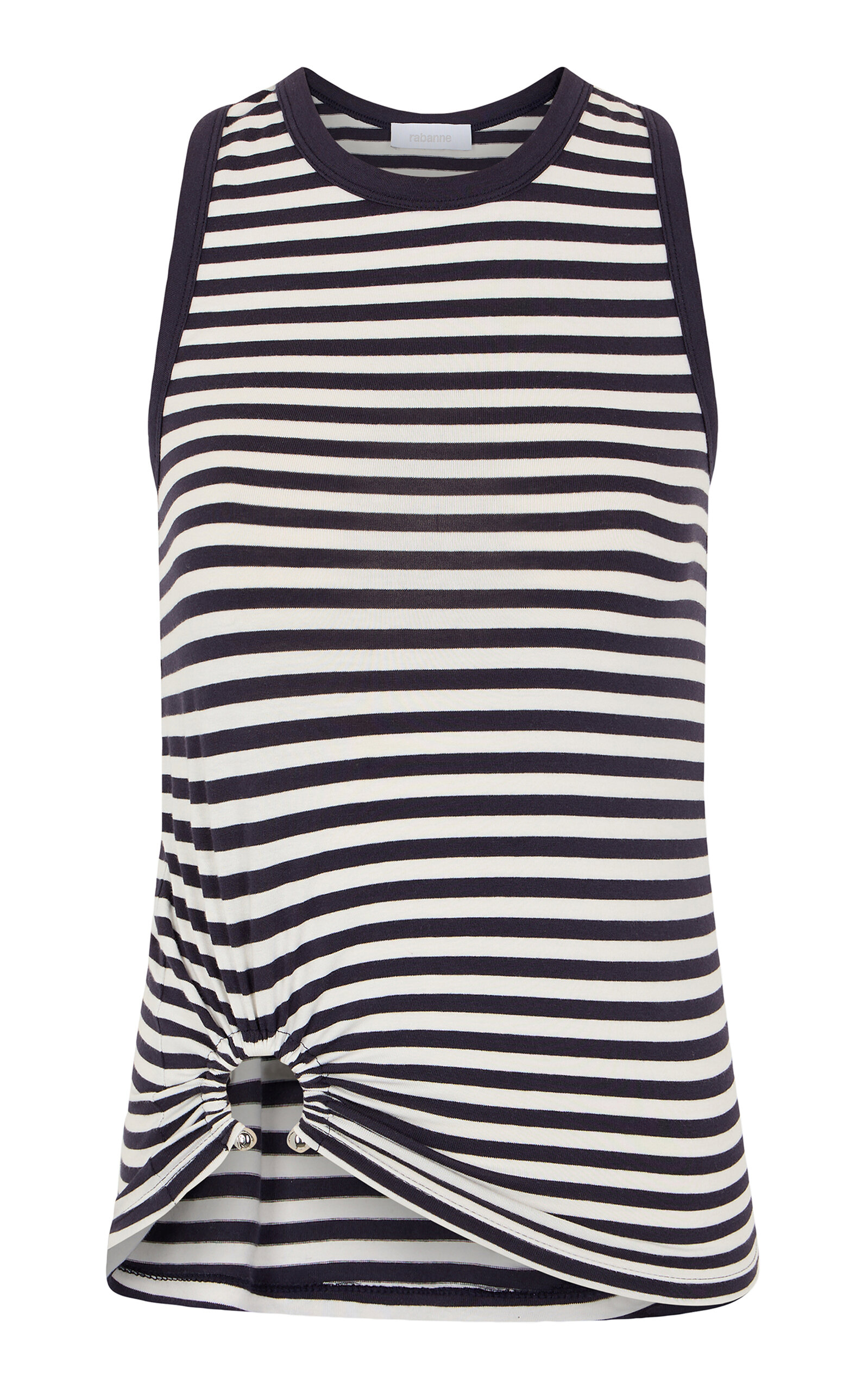 RABANNE STRETCH-COTTON TANK