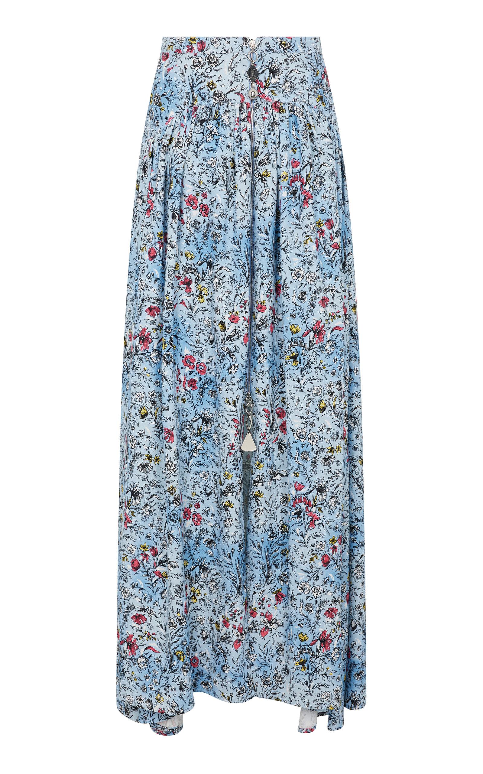 Rabanne Crepe Maxi Skirt In Multi
