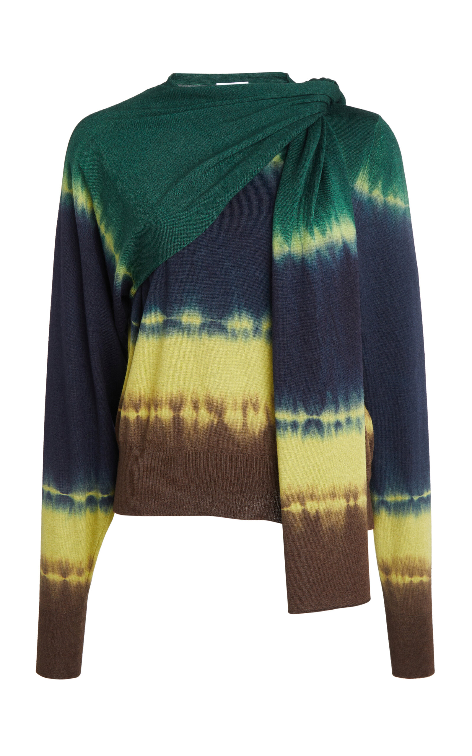 Ferragamo Tie-Dye Effect Virgin-Wool Sweater - Multi