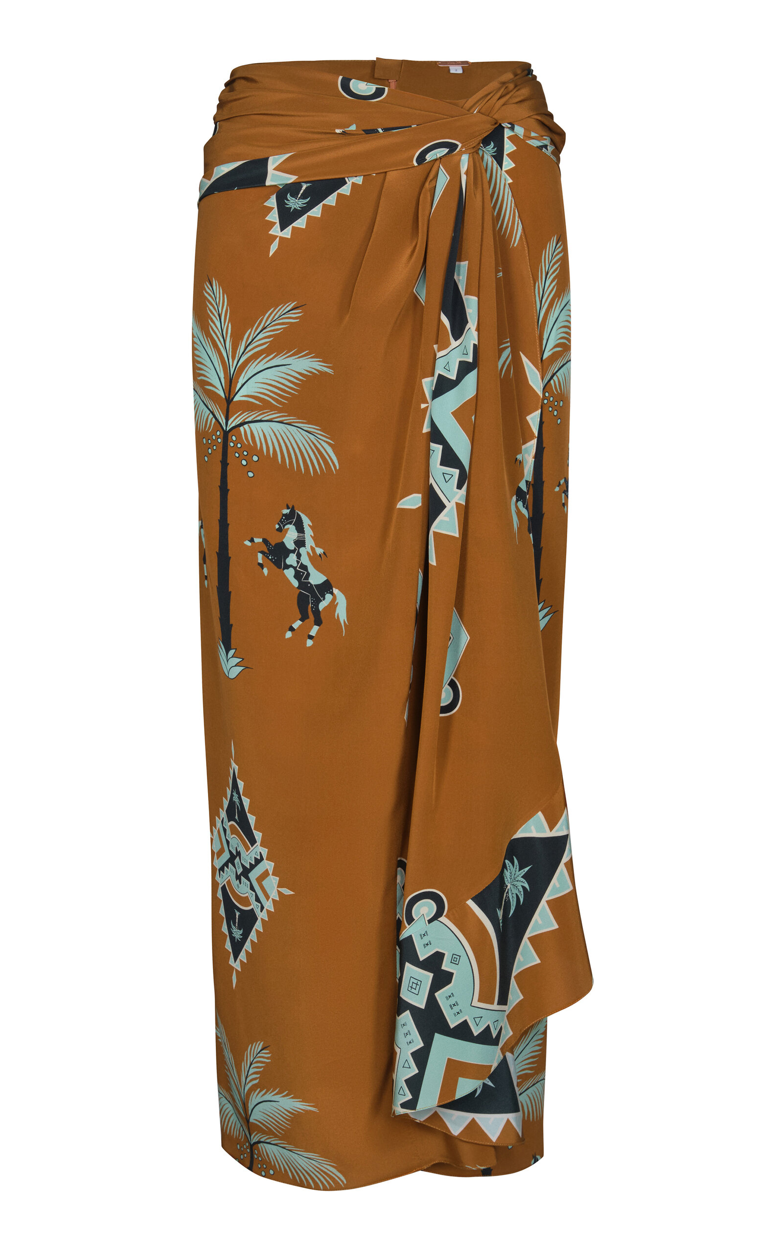 Johanna Ortiz Captivation Silk Maxi Skirt - Multi