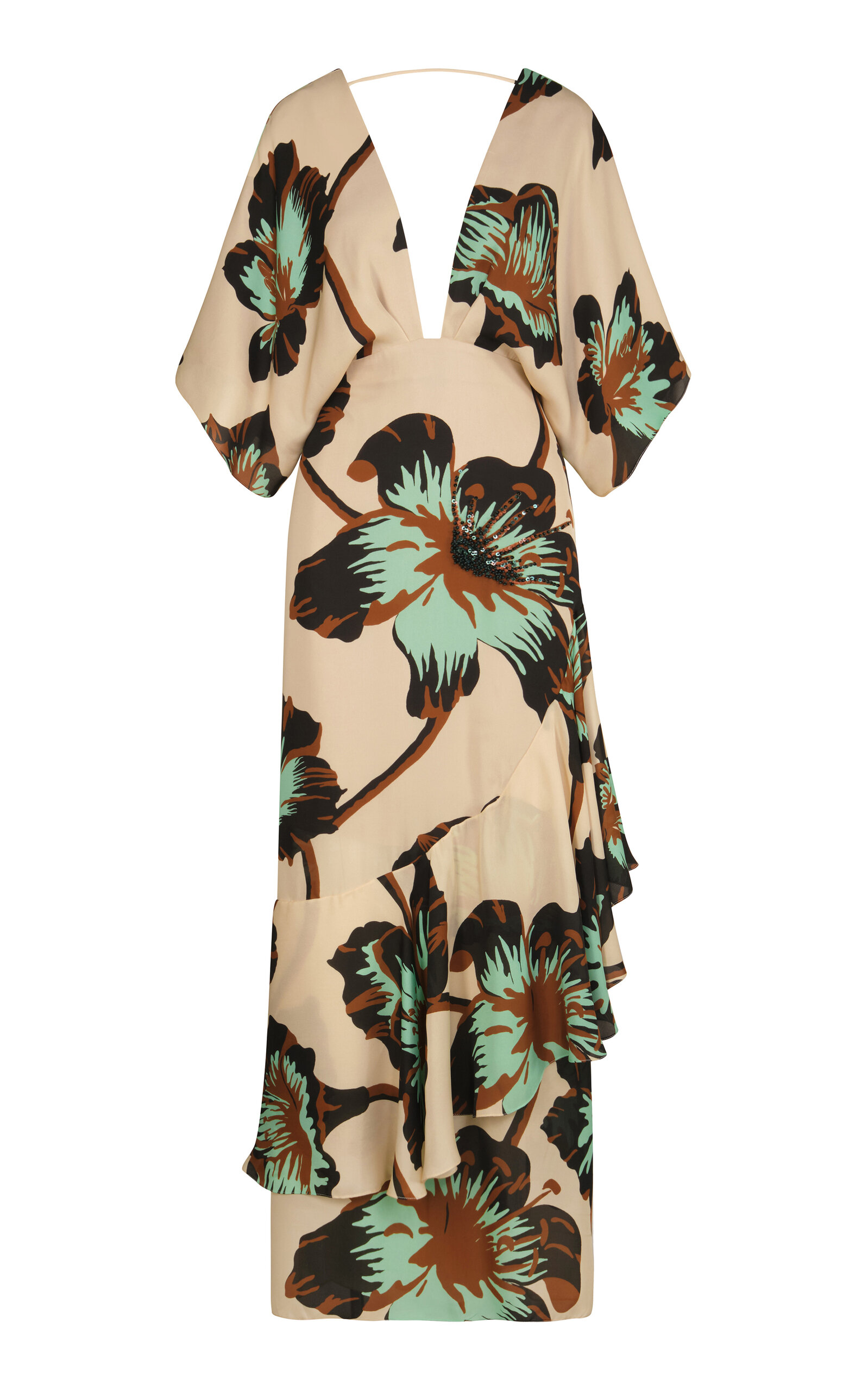 Johanna Ortiz Tesoro Escondido Silk Maxi Dress - Multi