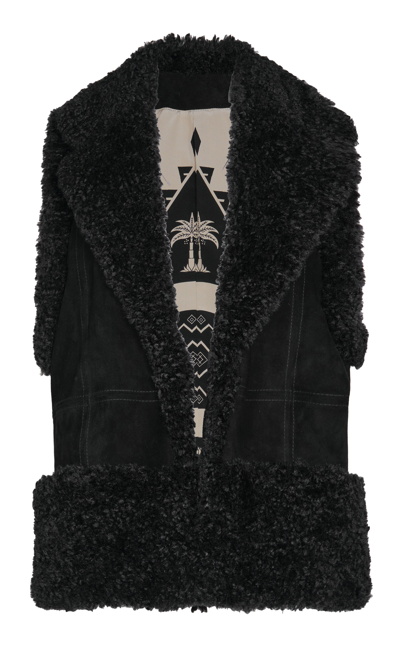 Johanna Ortiz Salty Air Goat Vest - Black