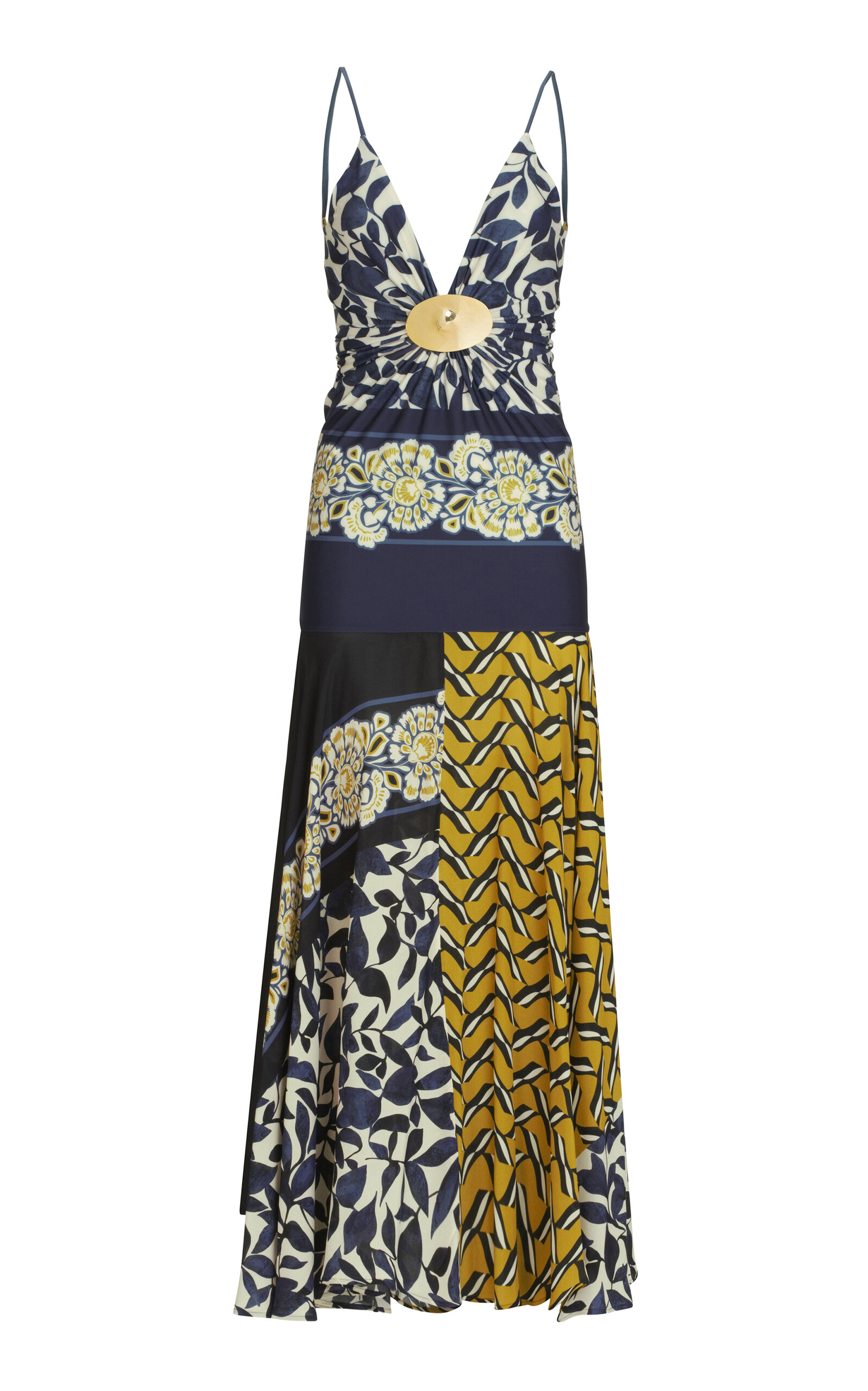 Silvia Tcherassi Casiana Gathered Jersey Midi Dress