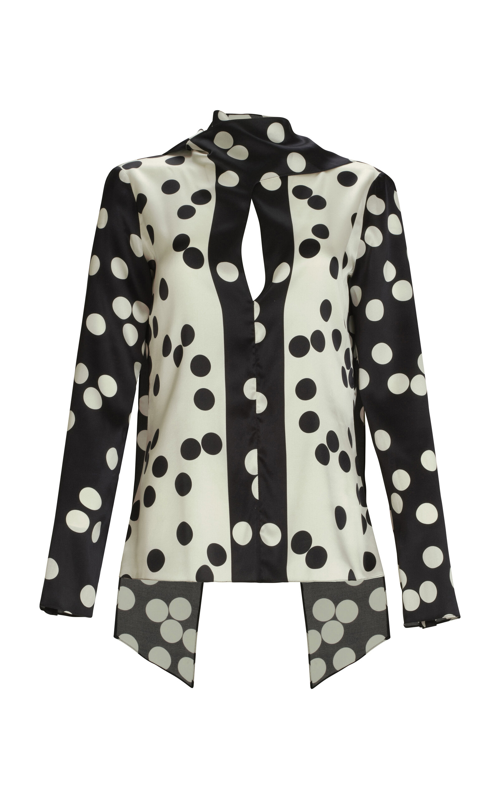 Silvia Tcherassi Gaby Stretch-Silk Top - Print