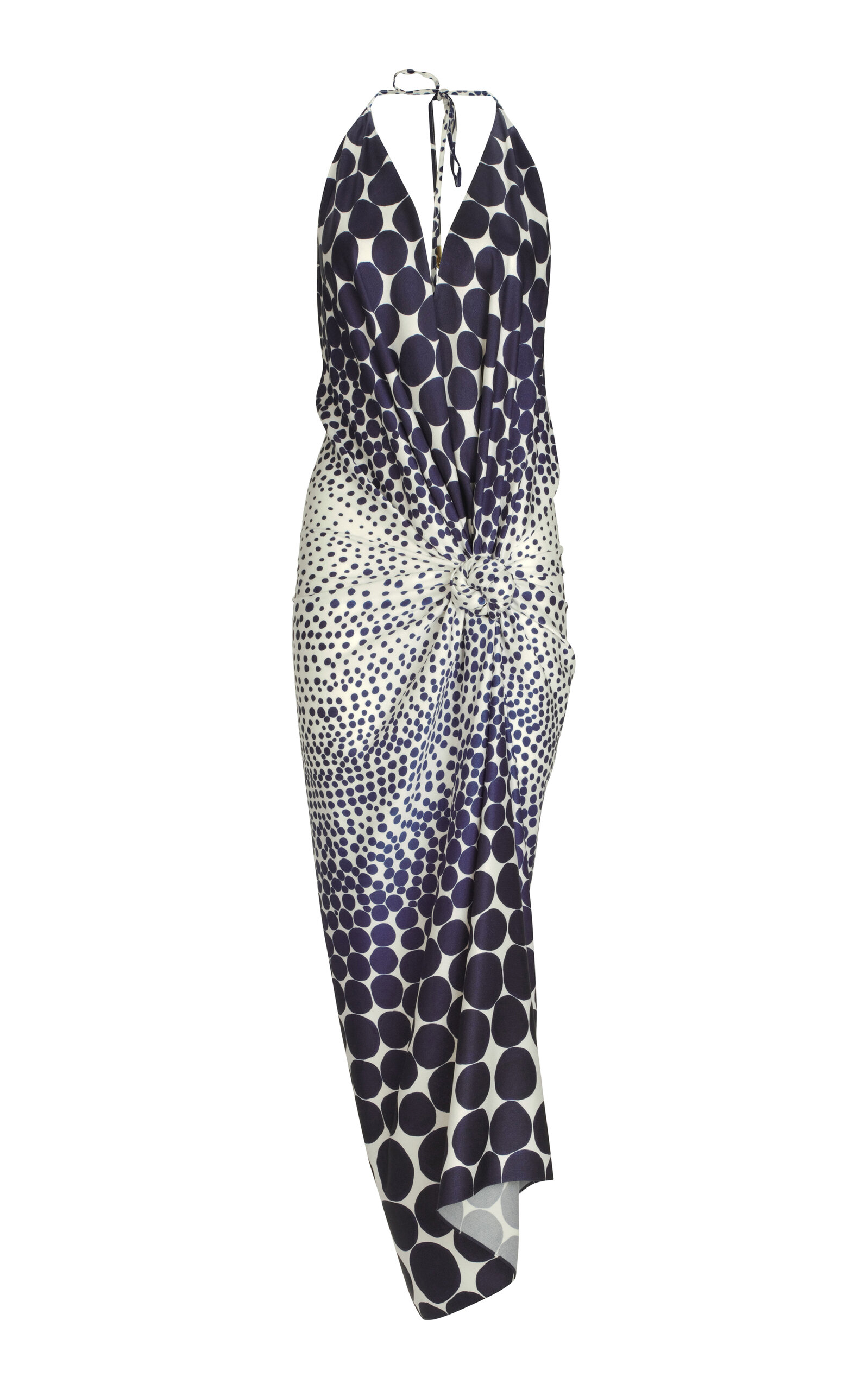 Silvia Tcherassi Guadalupe Gathered Crepe Midi Dress