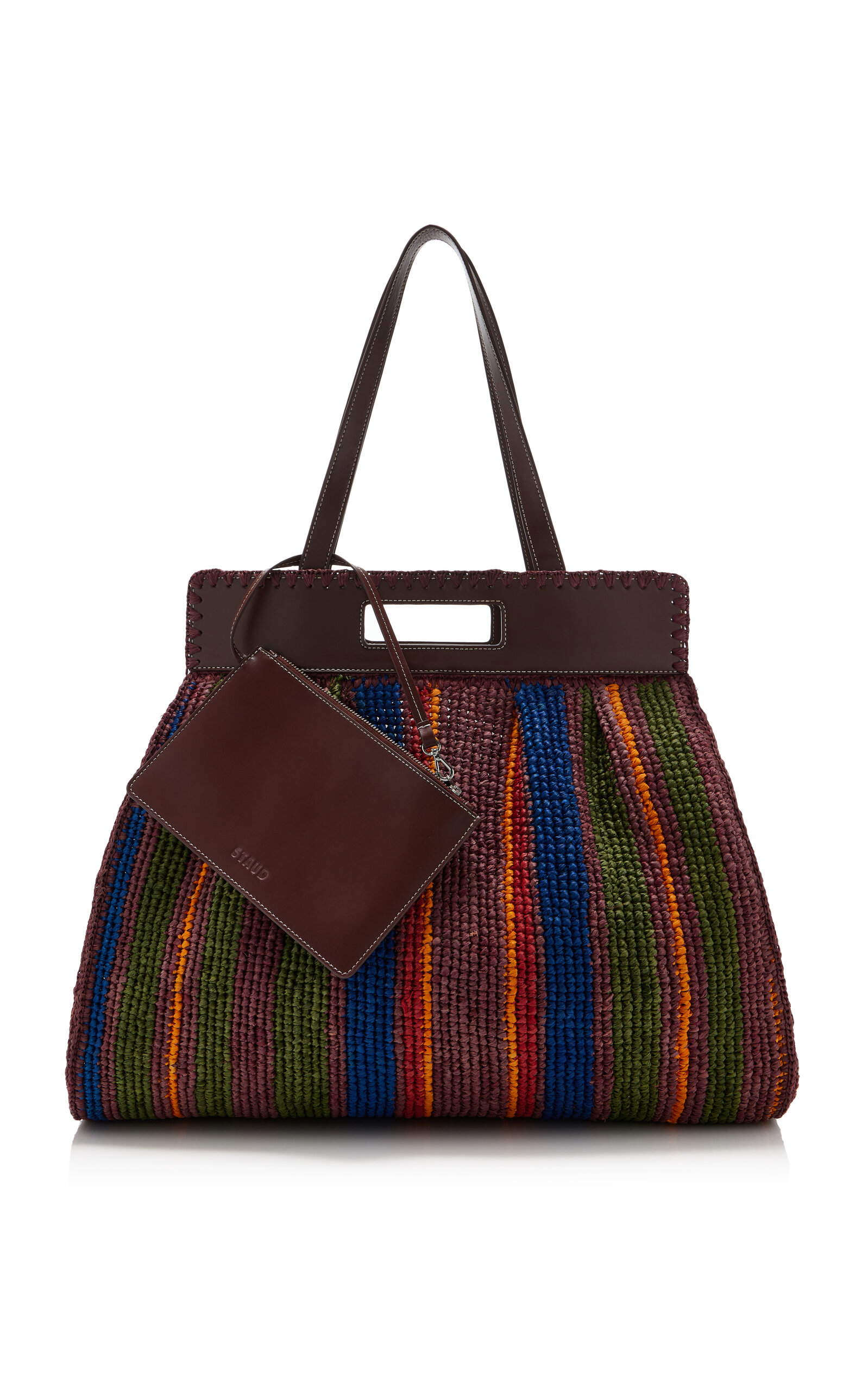 STAUD Rue Raffia Tote Bag