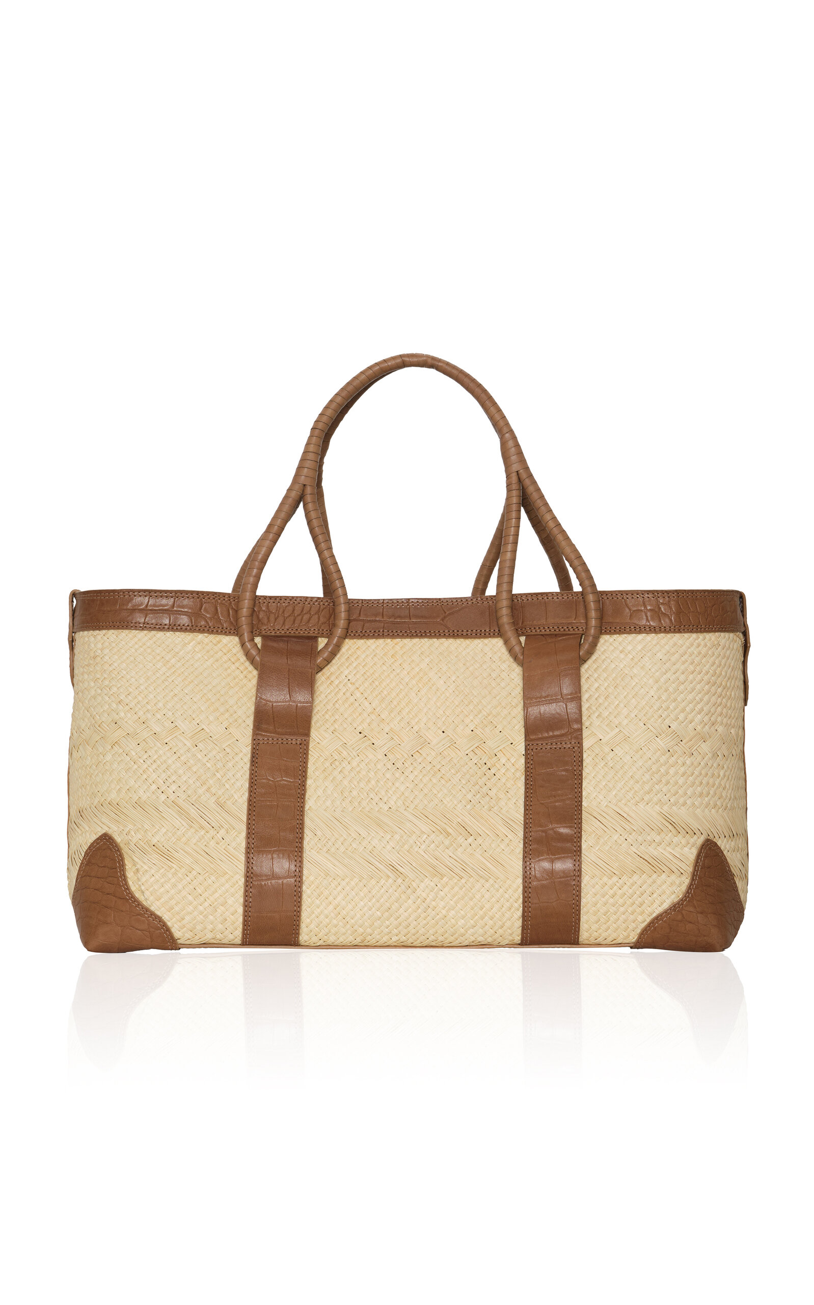 Johanna Ortiz Ranch Legacy Woven Palm Tote Bag - Neutral - OS