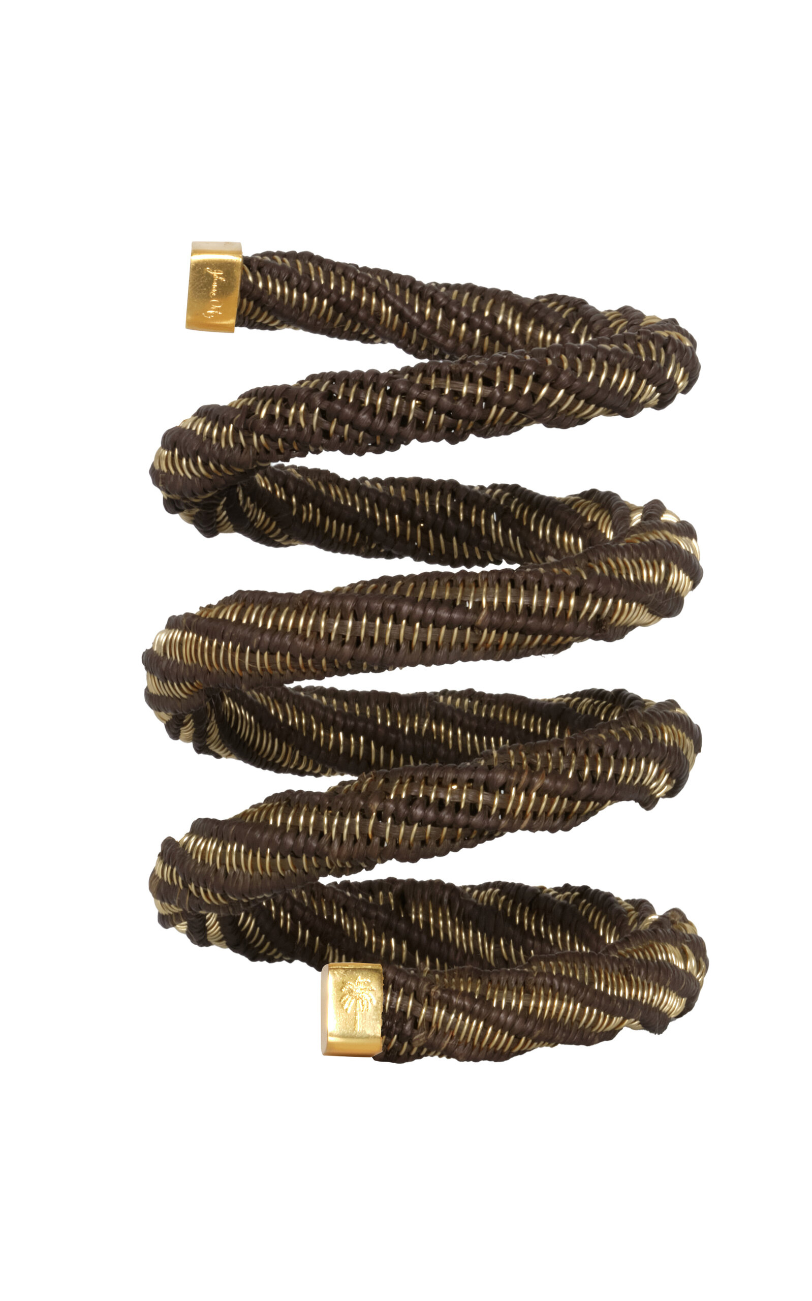 Johanna Ortiz Mayahuel Goddess Leather Wrap Bangle - Brown - OS - Moda Operandi