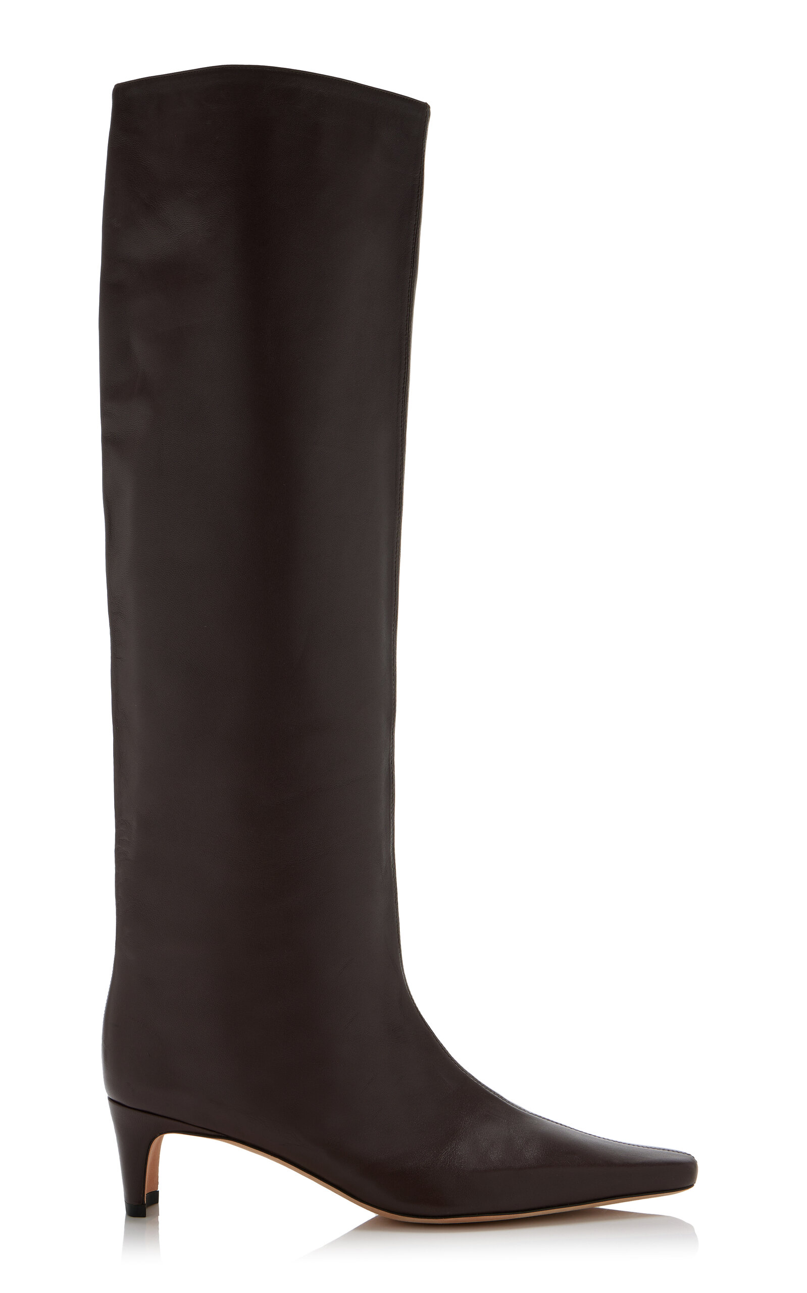 STAUD Wally Leather Knee Boots