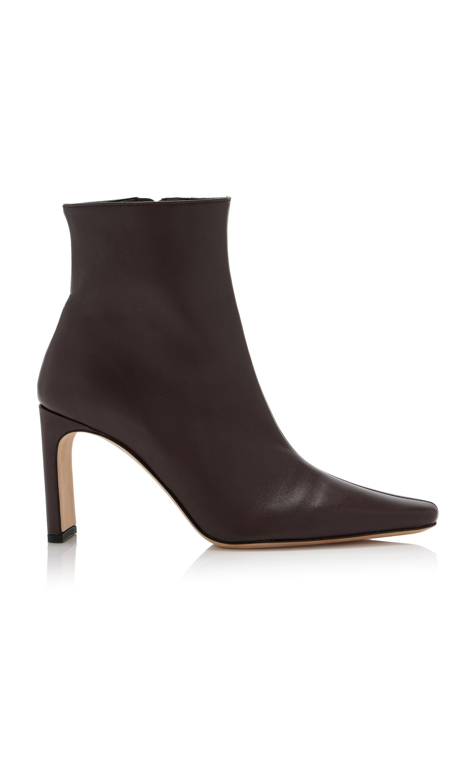 STAUD Wally Leather Ankle Boots