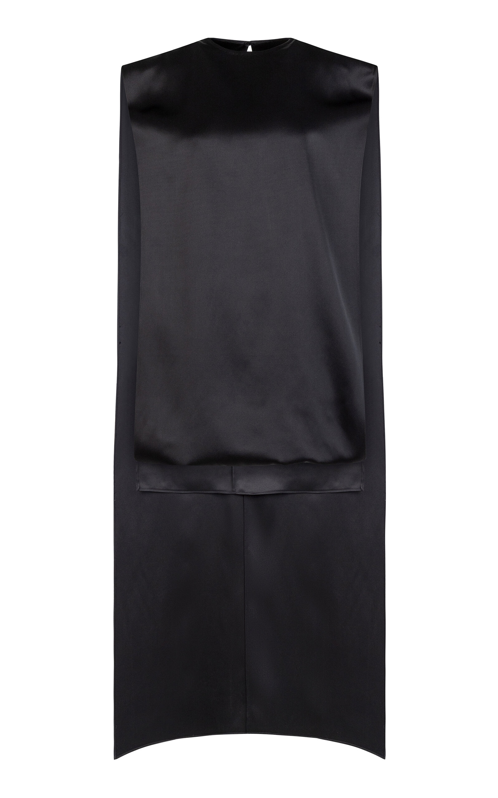 Heirlome Athena Dress In Satin In Black