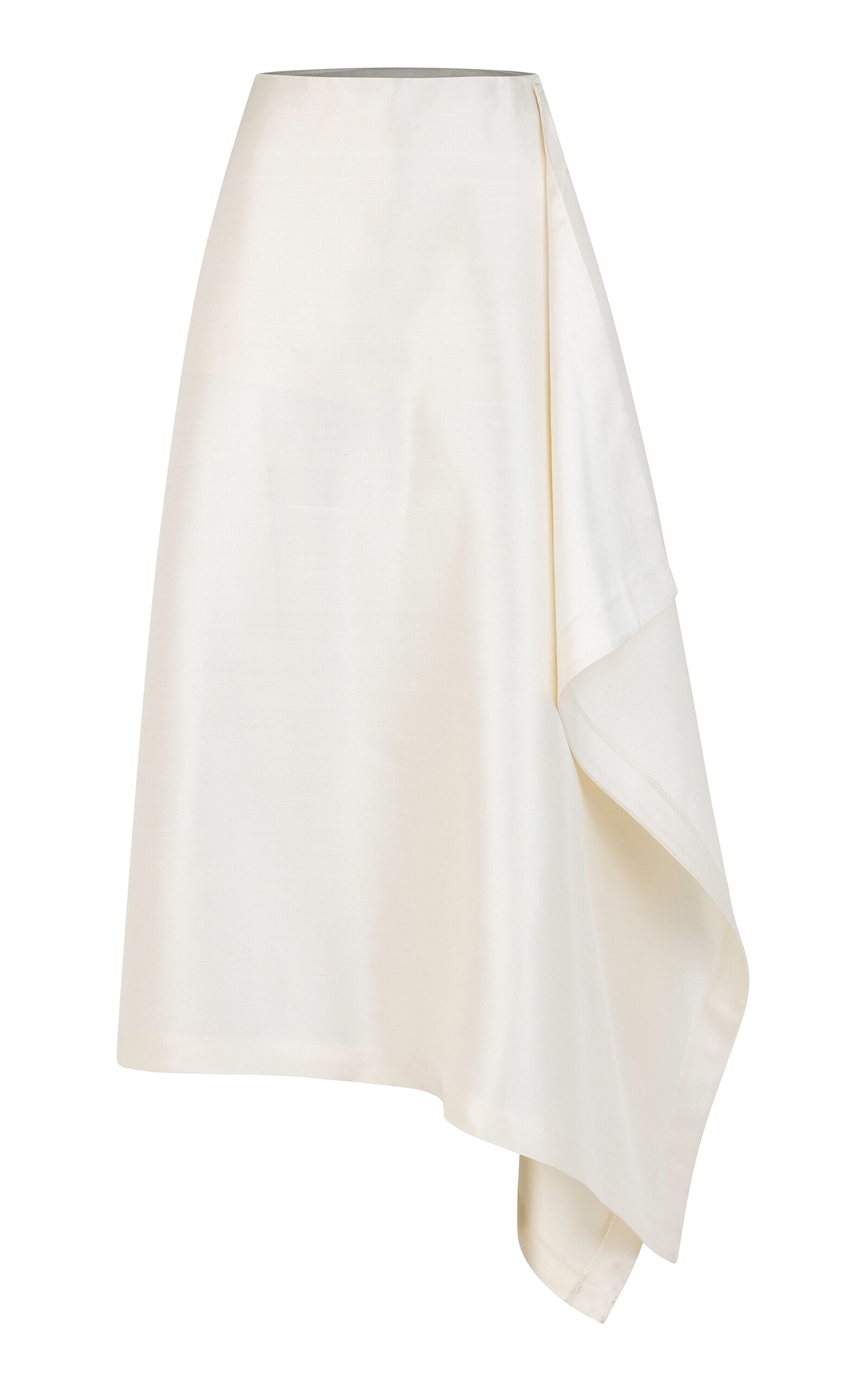Mel Draped Silk Crepe Skort