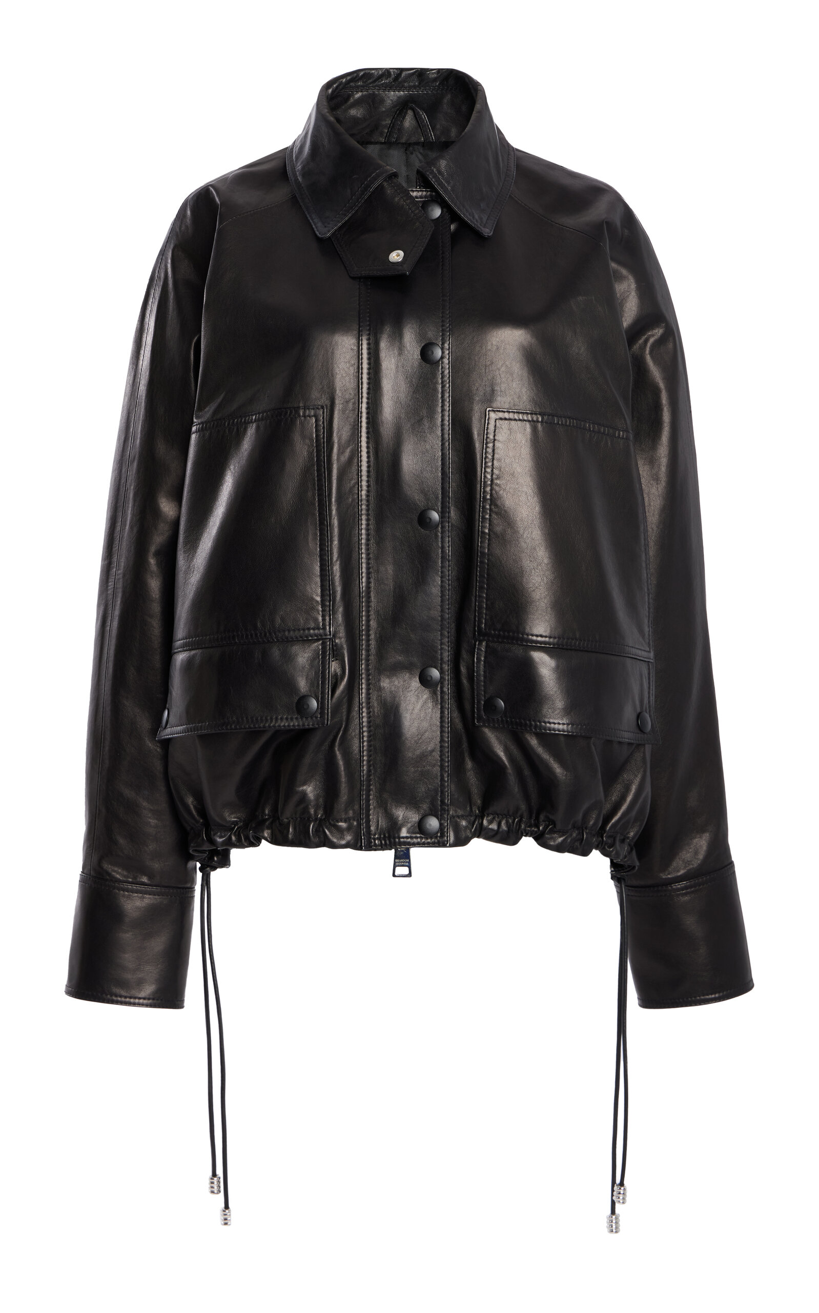 Brandon Maxwell The Harper Leather Balloon Jacket