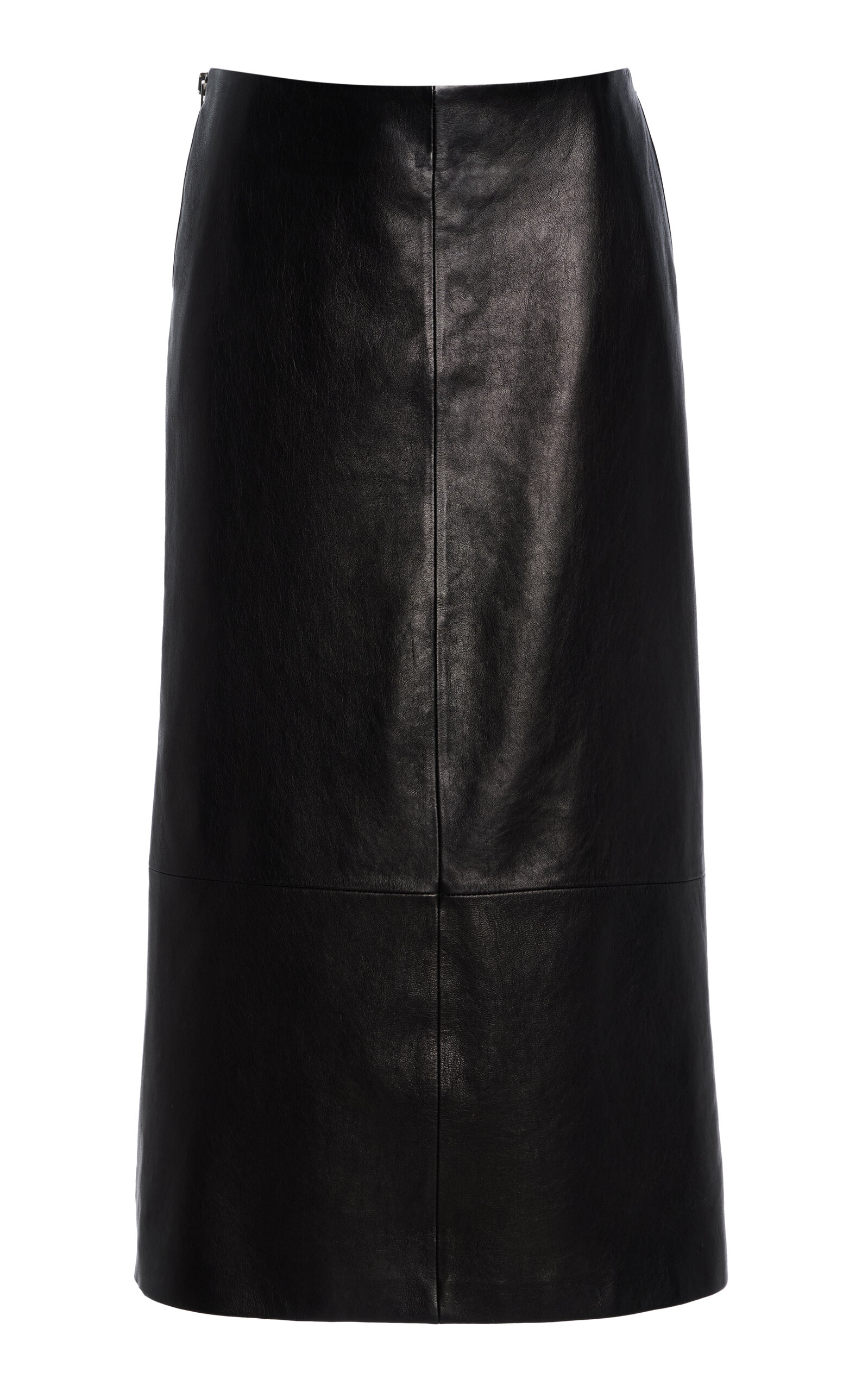 Brandon Maxwell The Avery Leather Midi Skirt