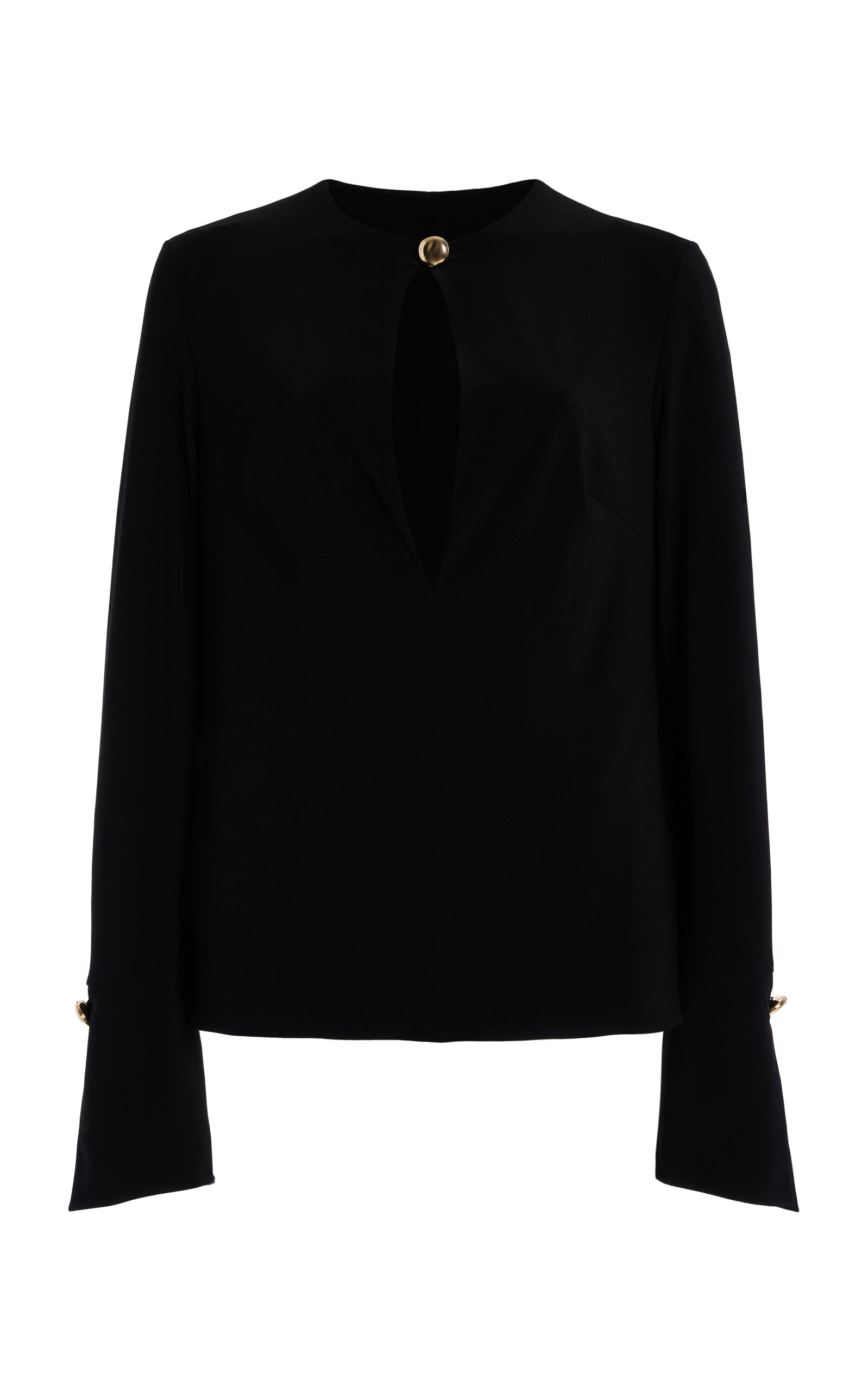 Brandon Maxwell The Marla Jersey Tunic Top