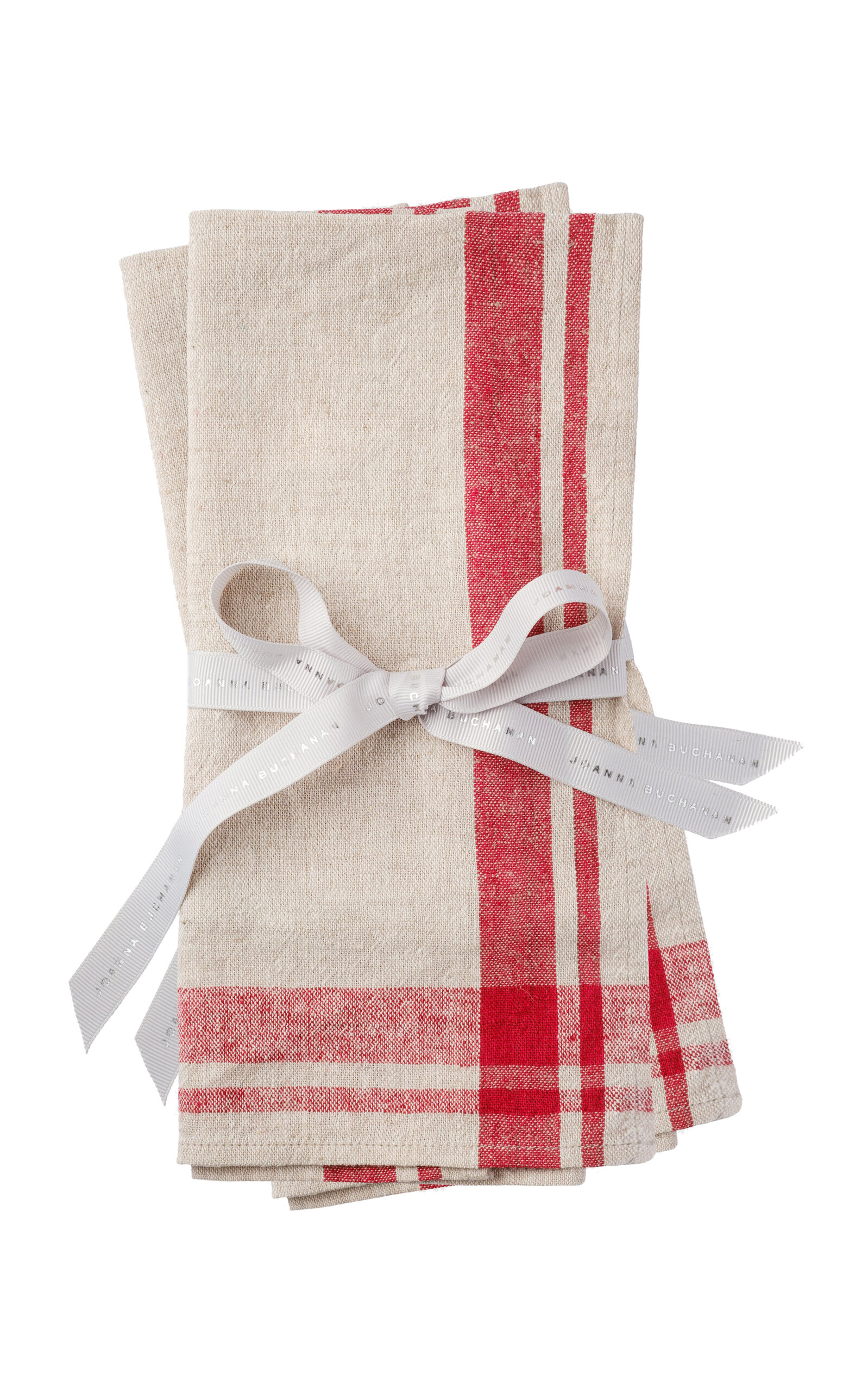 Joanna Buchanan Set-of-four Linen Dinner Napkins In Red