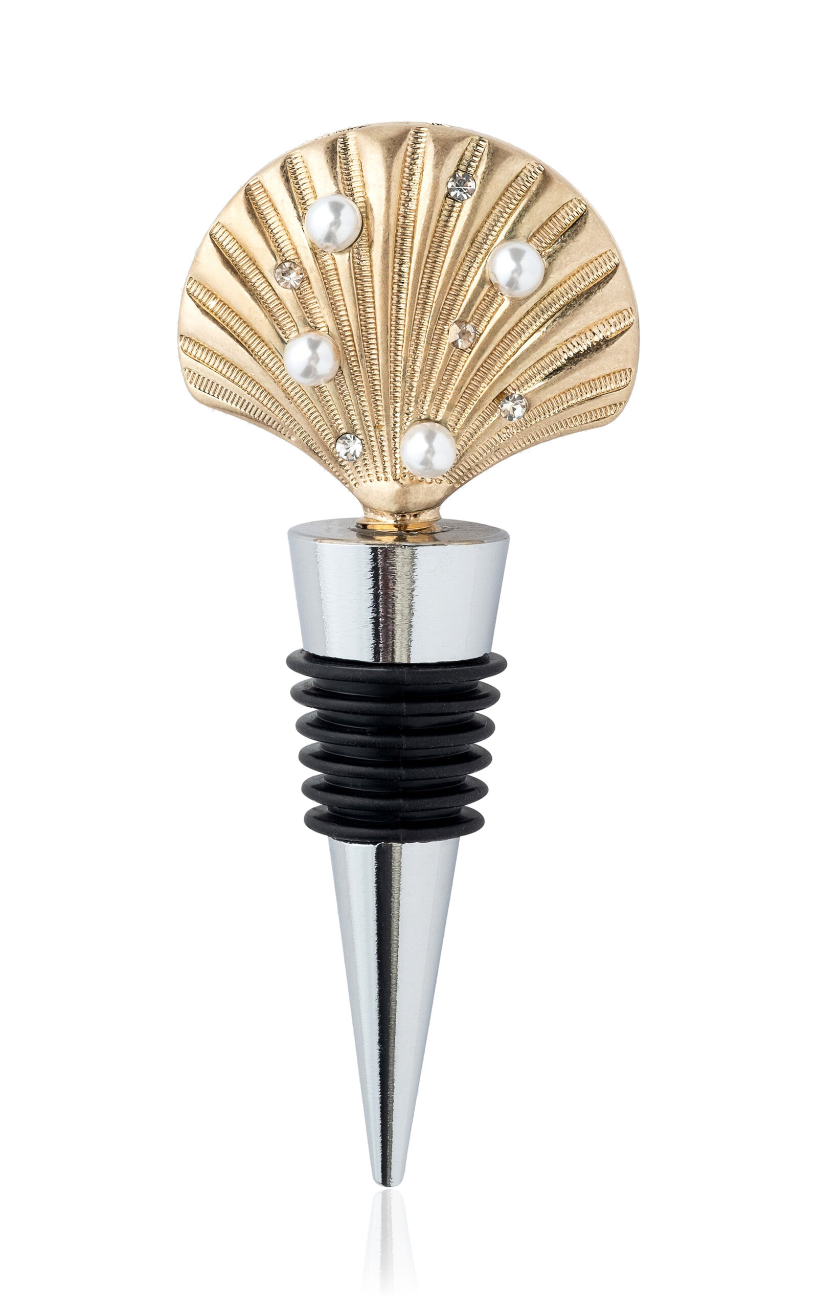 Joanna Buchanan Shell Wine Stopper In Gold