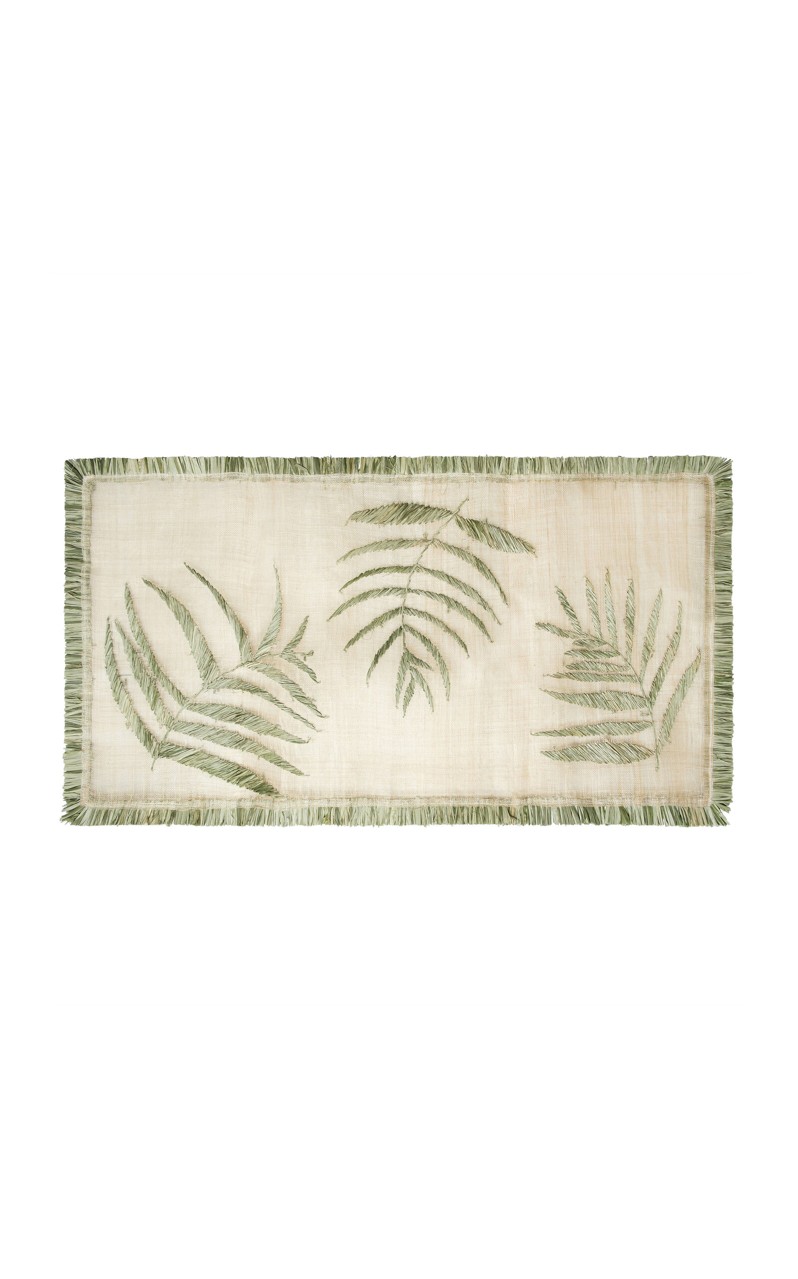 Joanna Buchanan Straw Table Runner - Green