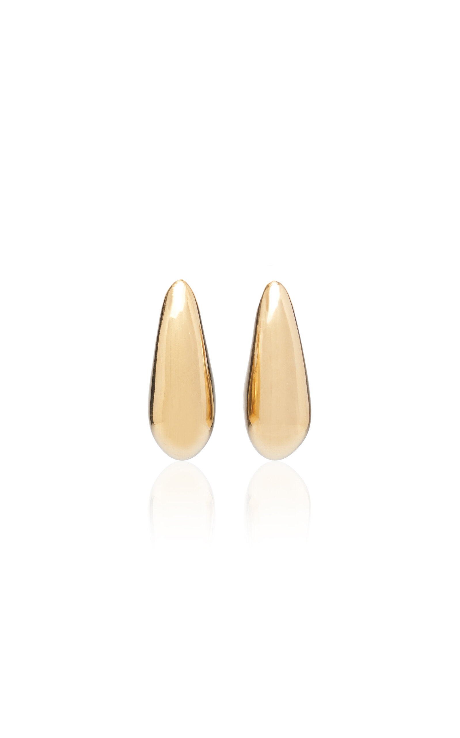 Bottega Veneta 18k gold-finish sterling silver earrings - Gold - OS - Moda Operandi