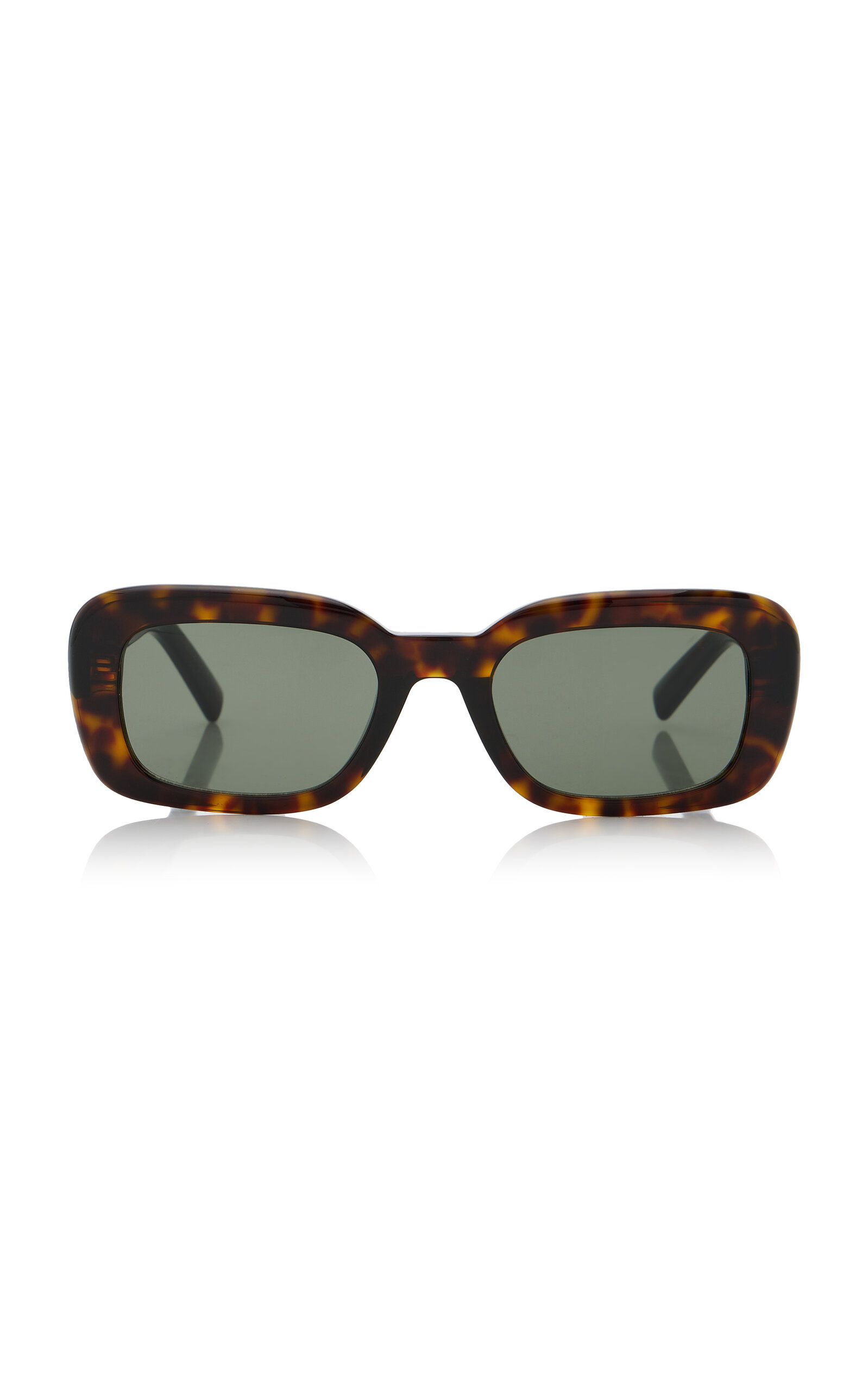 Saint Laurent - Square-Frame Acetate Sunglasses - Brown - OS - Moda Operandi