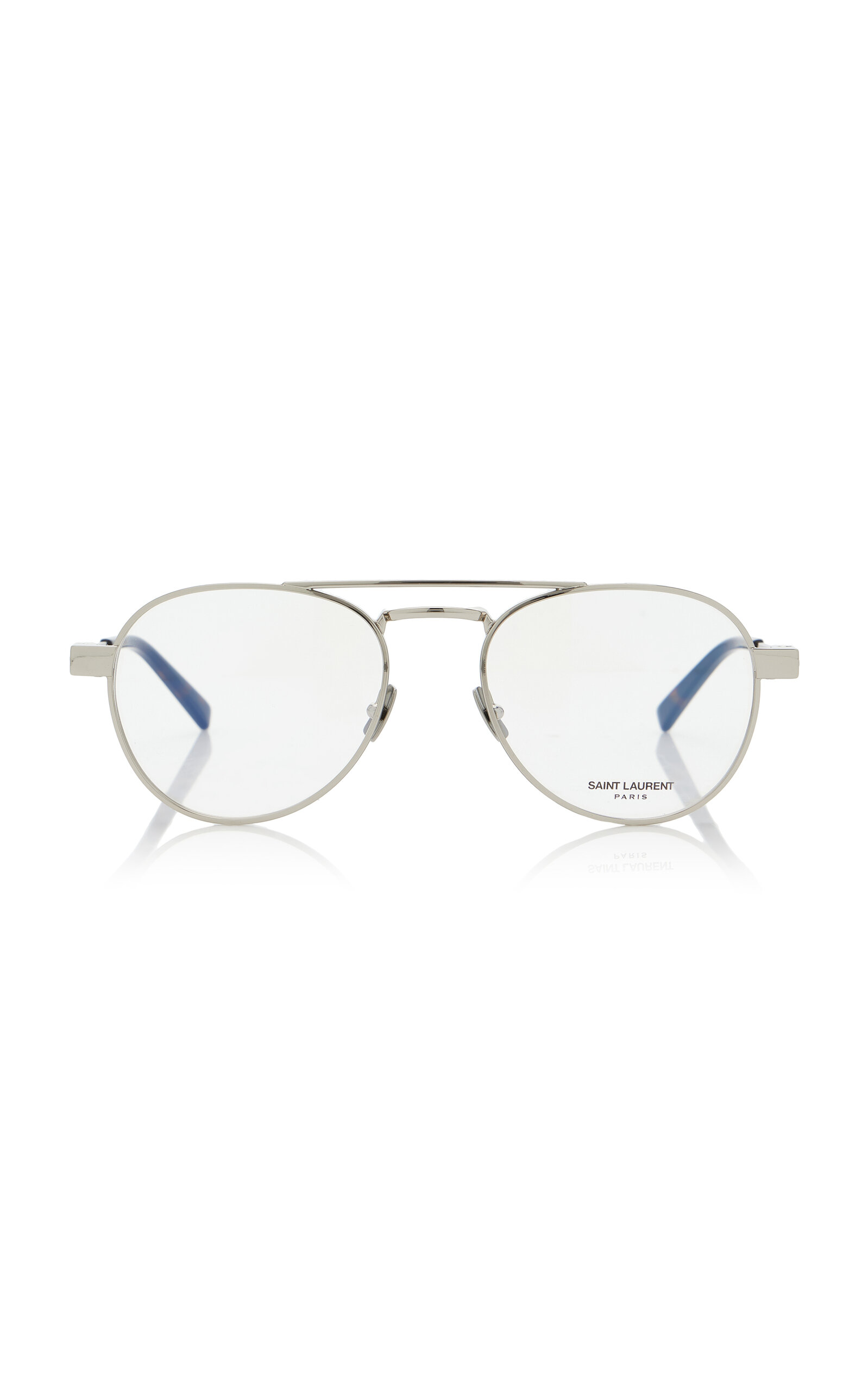 Saint Laurent Aviator-Frame Metal Glasses