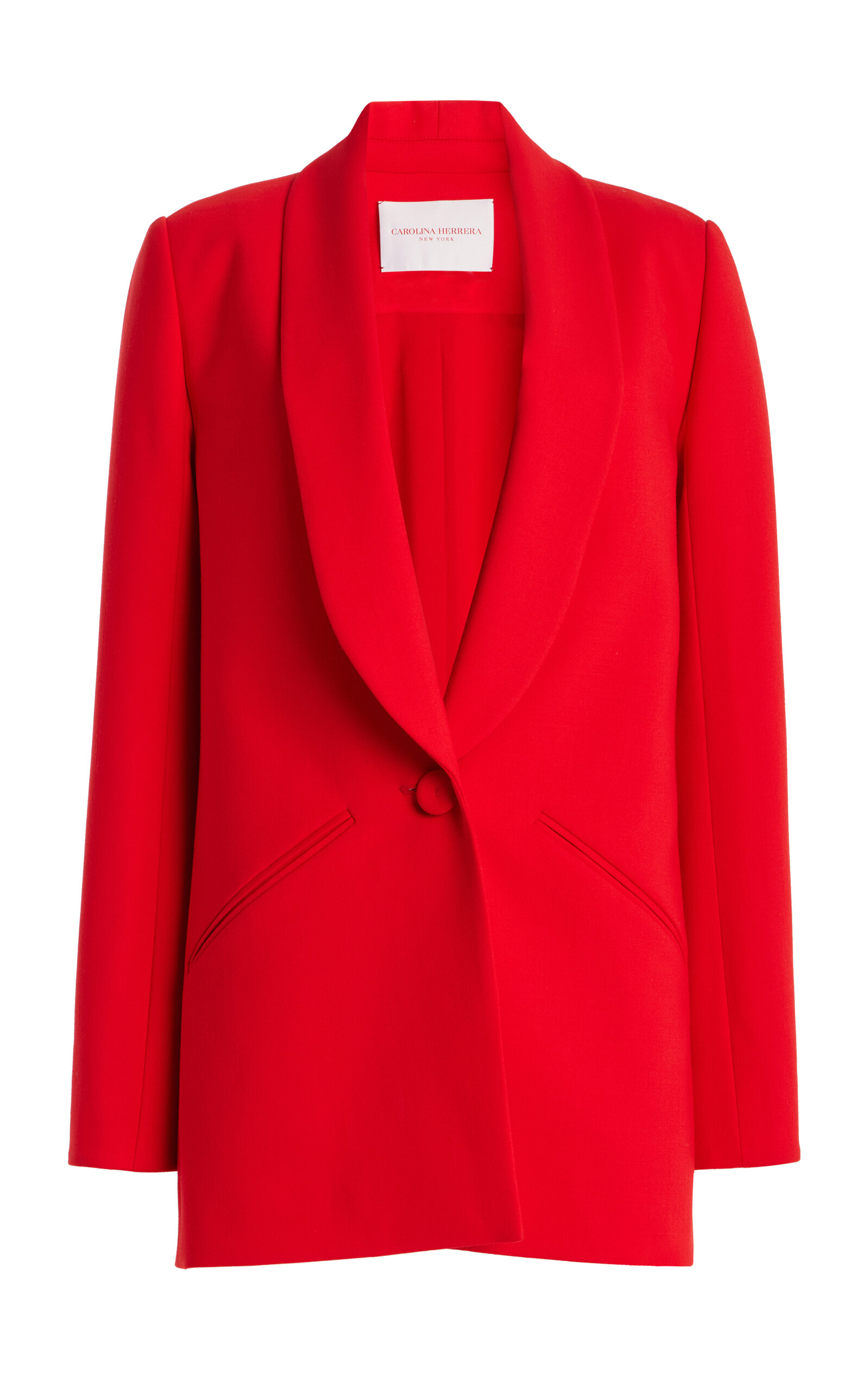 Carolina Herrera Shawl-Lapel Wool Blazer