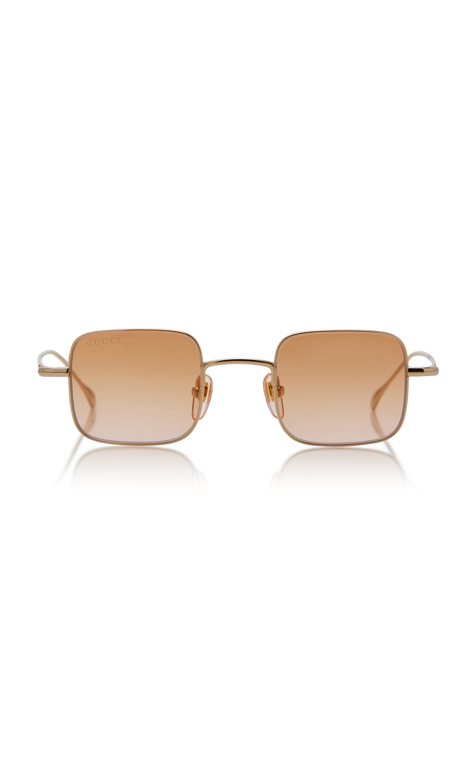 Gucci Square-Frame Metal Sunglasses