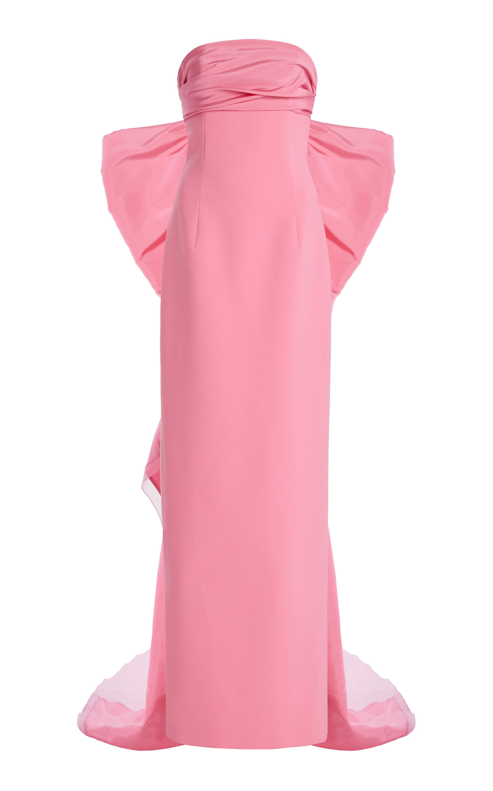 Carolina Herrera Strapless Stretch-Crepe Column Gown - Pink