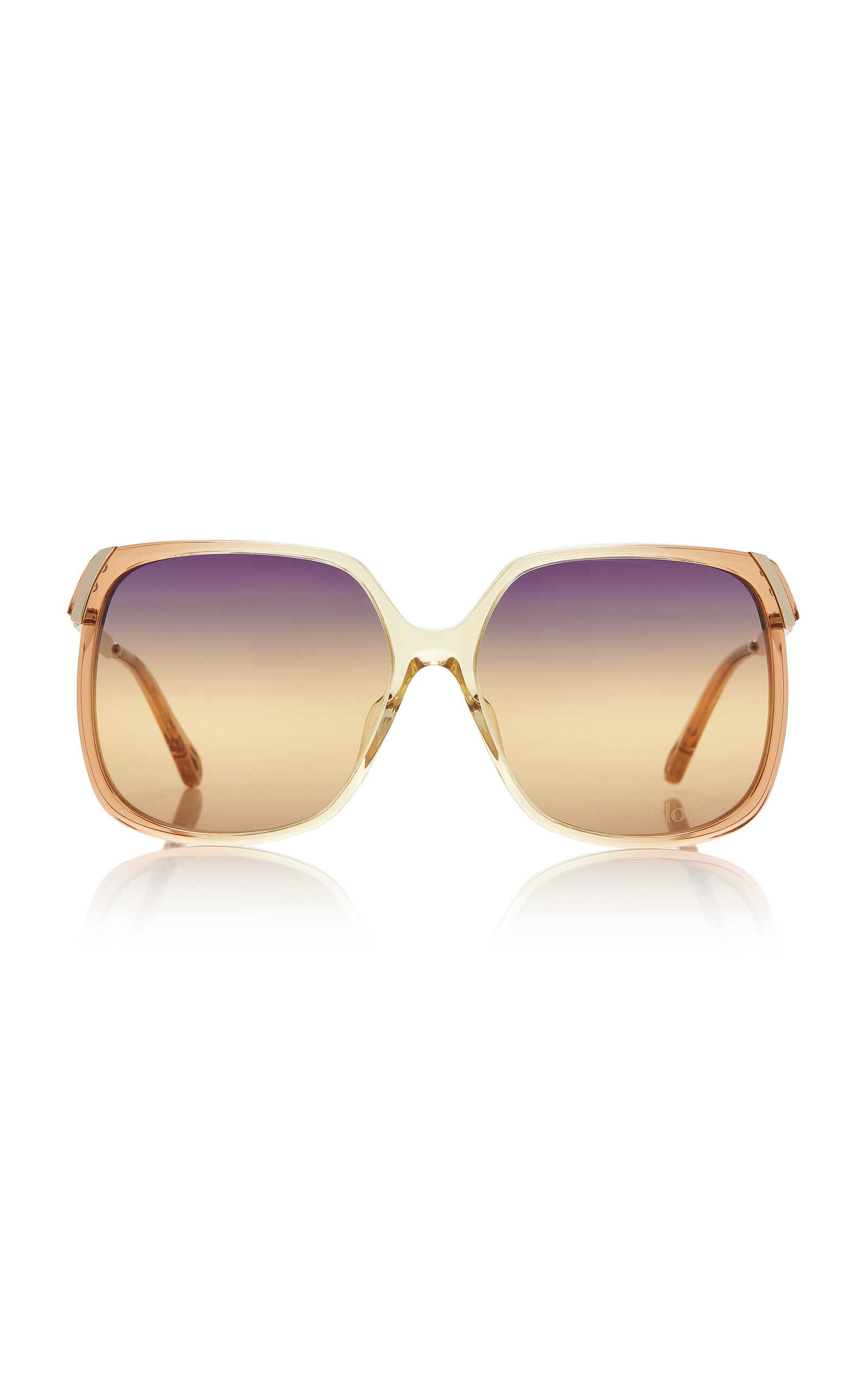 Chloé Aly Square-Frame Acetate Sunglasses