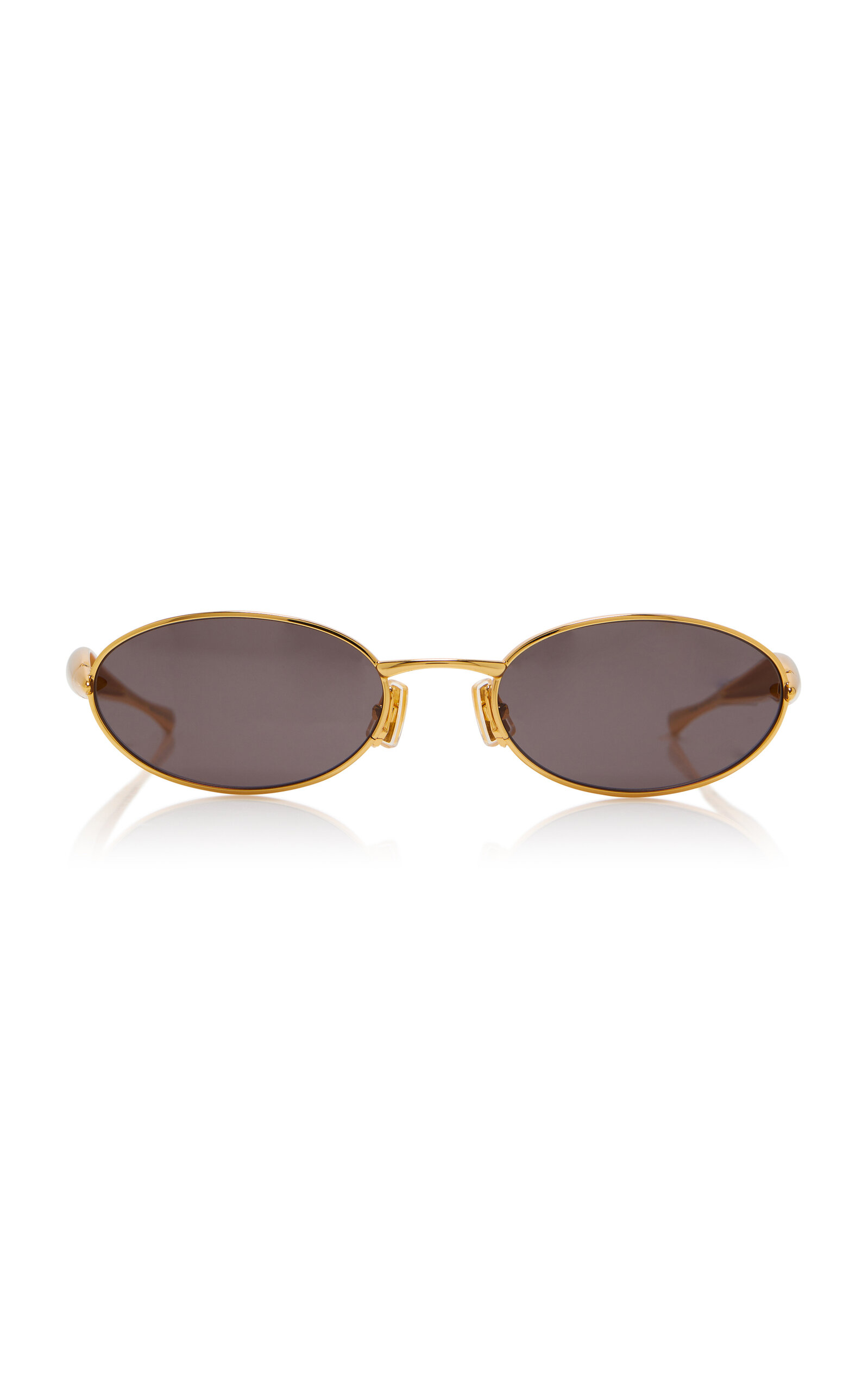 Bottega Veneta Sardine Round-Frame Metal Sunglasses