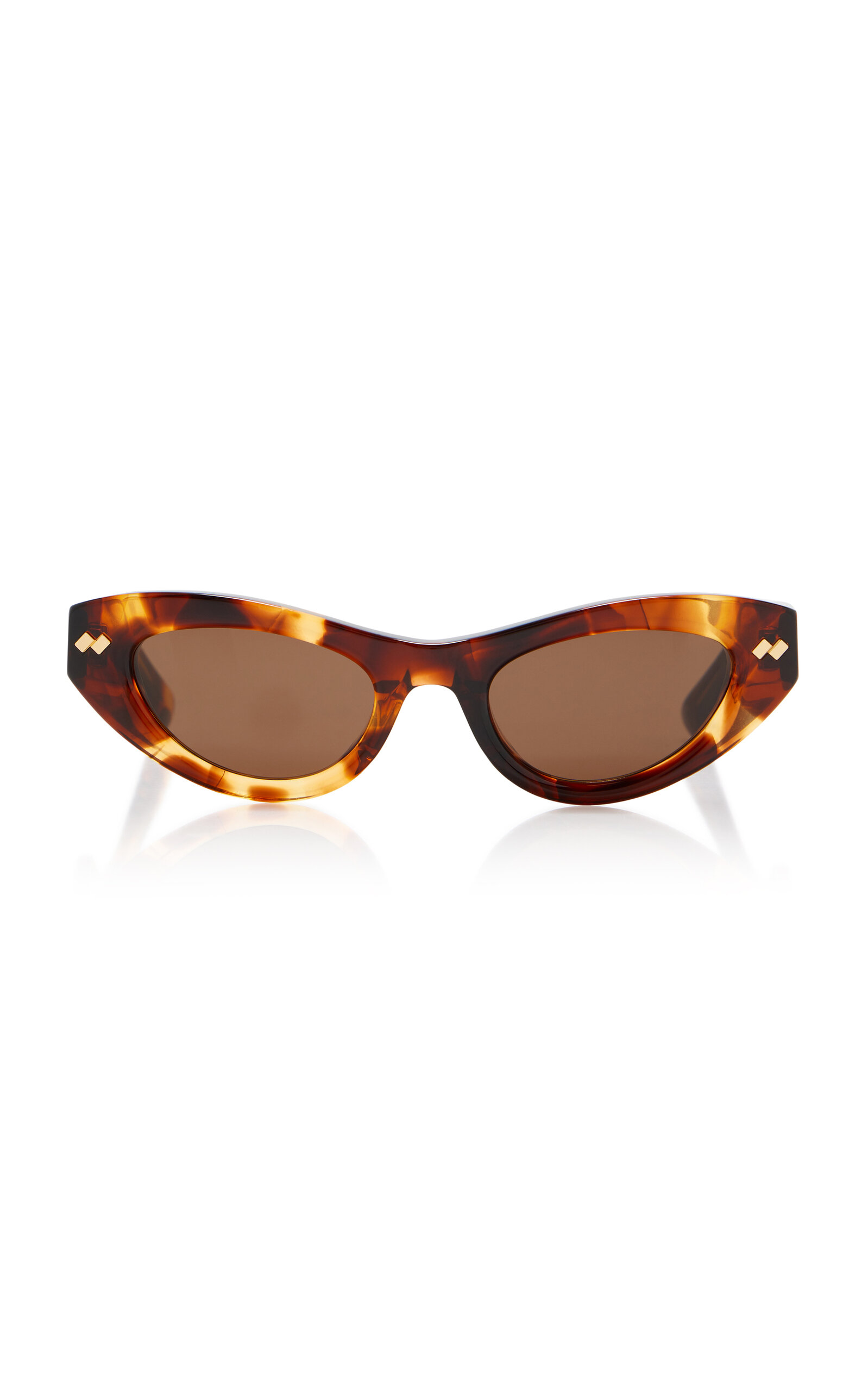 Bottega Veneta Bold Ribbon Stud Acetate Sunglasses