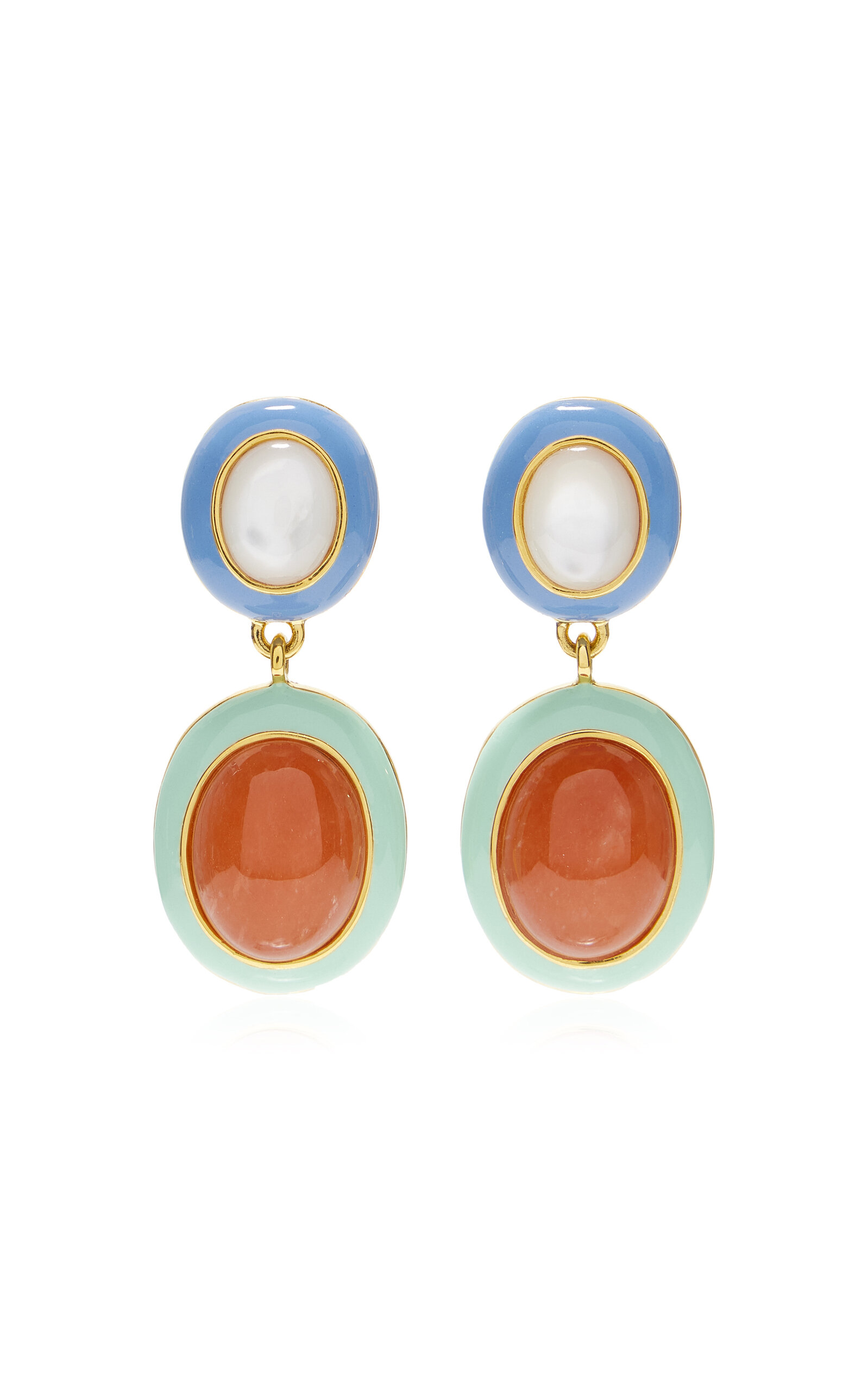 Lizzie Fortunato Papaya Earrings - Blue - OS - Moda Operandi