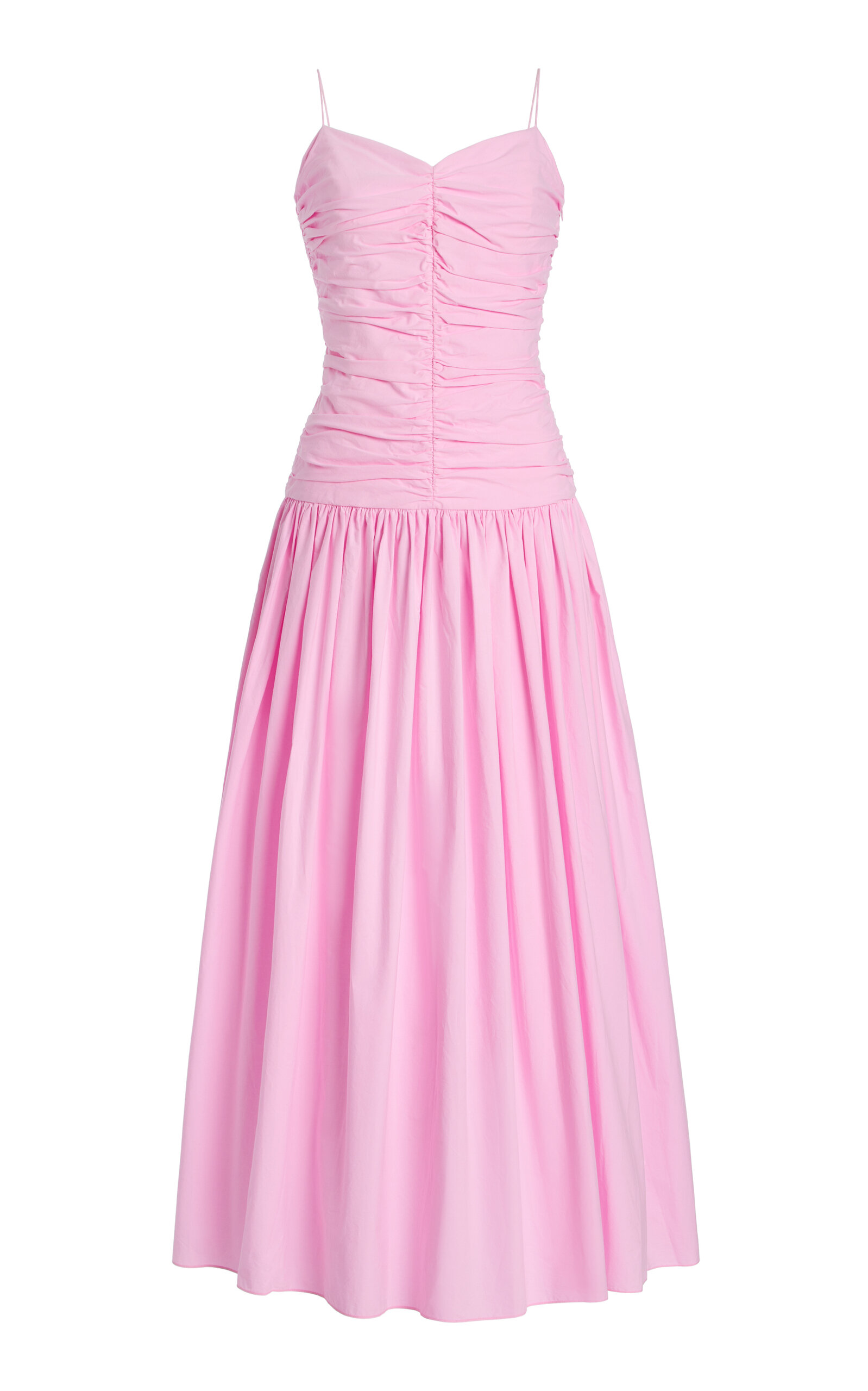 Matteau Exclusive Gathered Cotton Drop-waist Dress