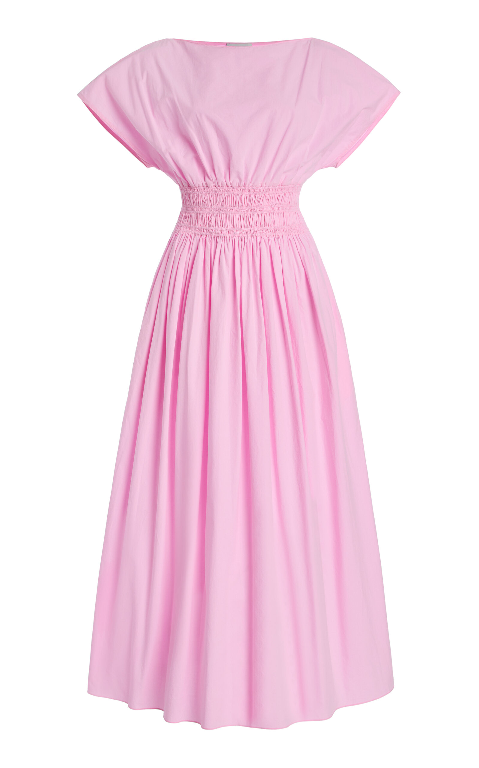 Matteau Exclusive Shirred Cotton Midi Dress