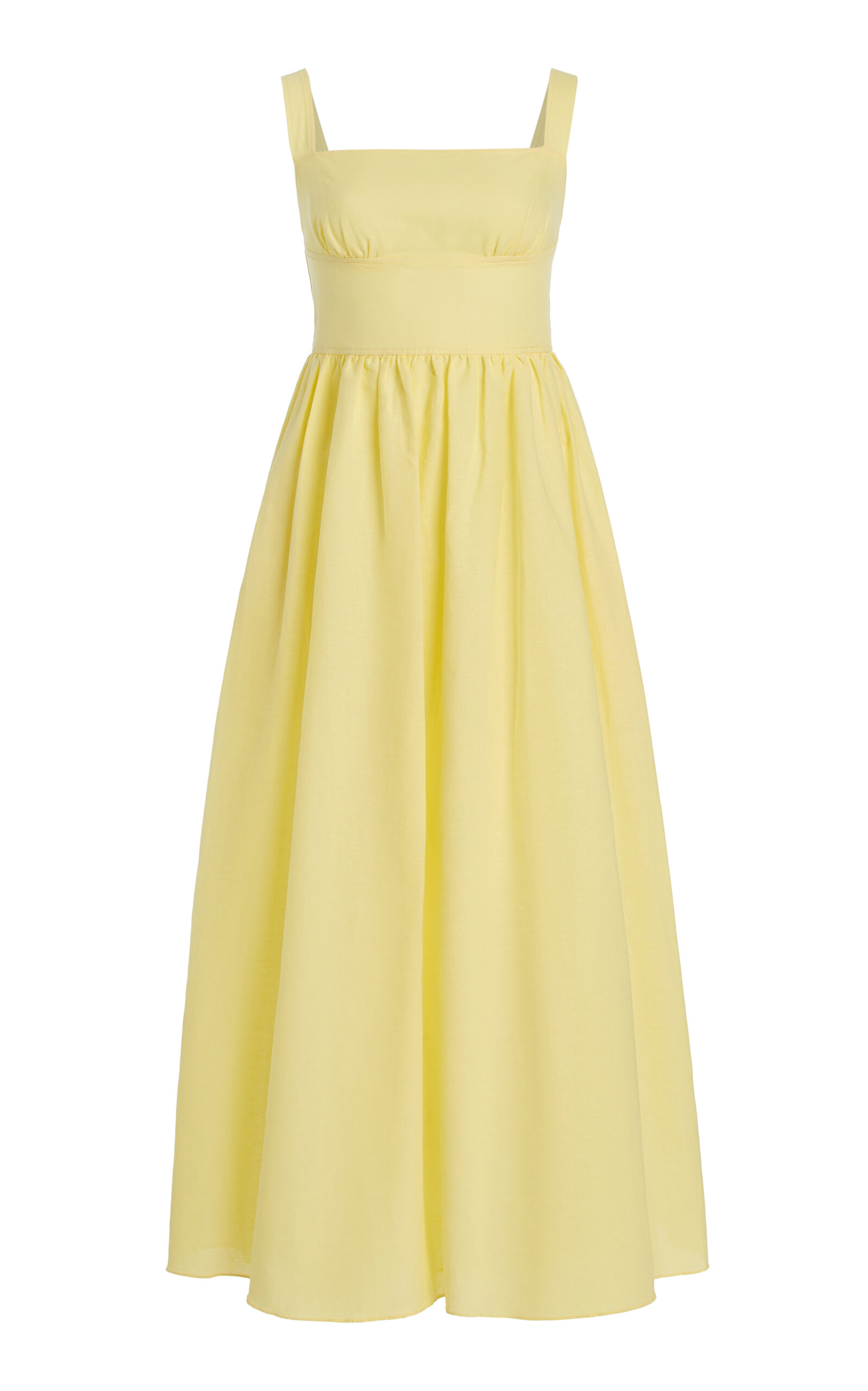 Matteau Exclusive Crossback Linen-cotton Maxi Dress