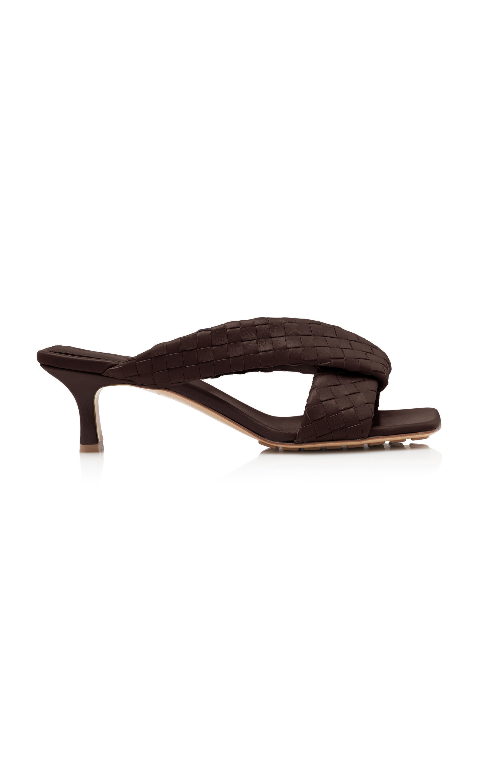 Bottega Veneta Riva Intecciato Leather Sandals
