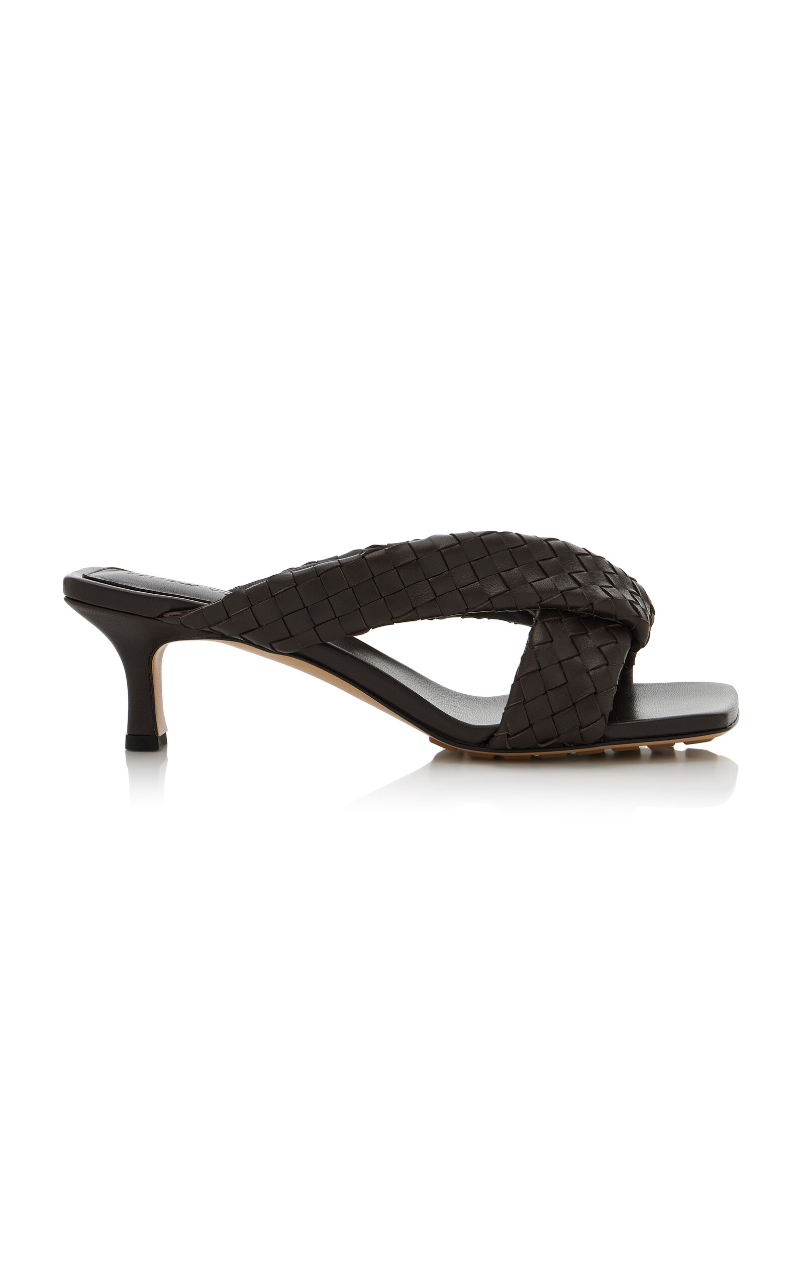Bottega Veneta Riva Intecciato Leather Sandals