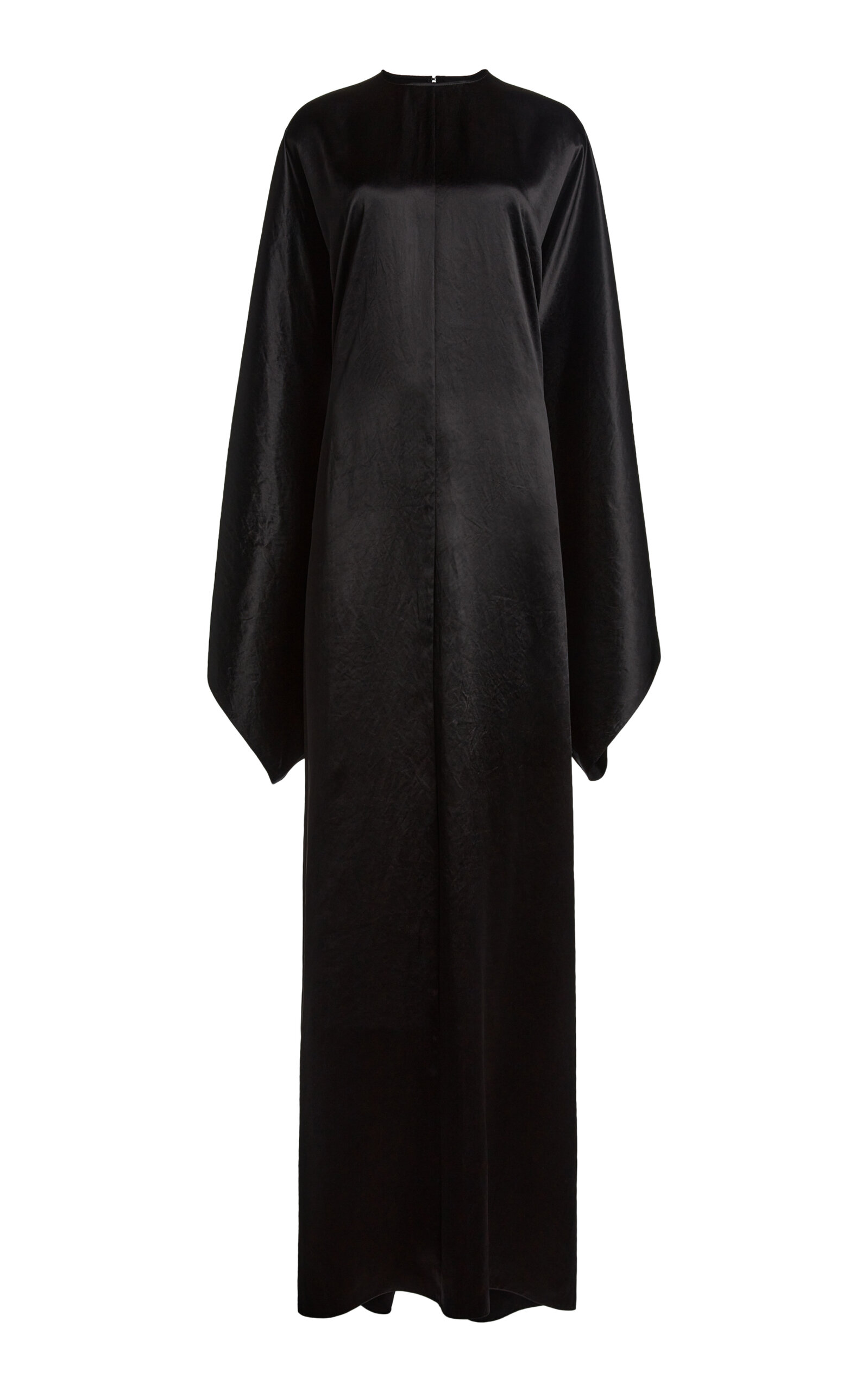 Balenciaga Satin Maxi Caftan Dress
