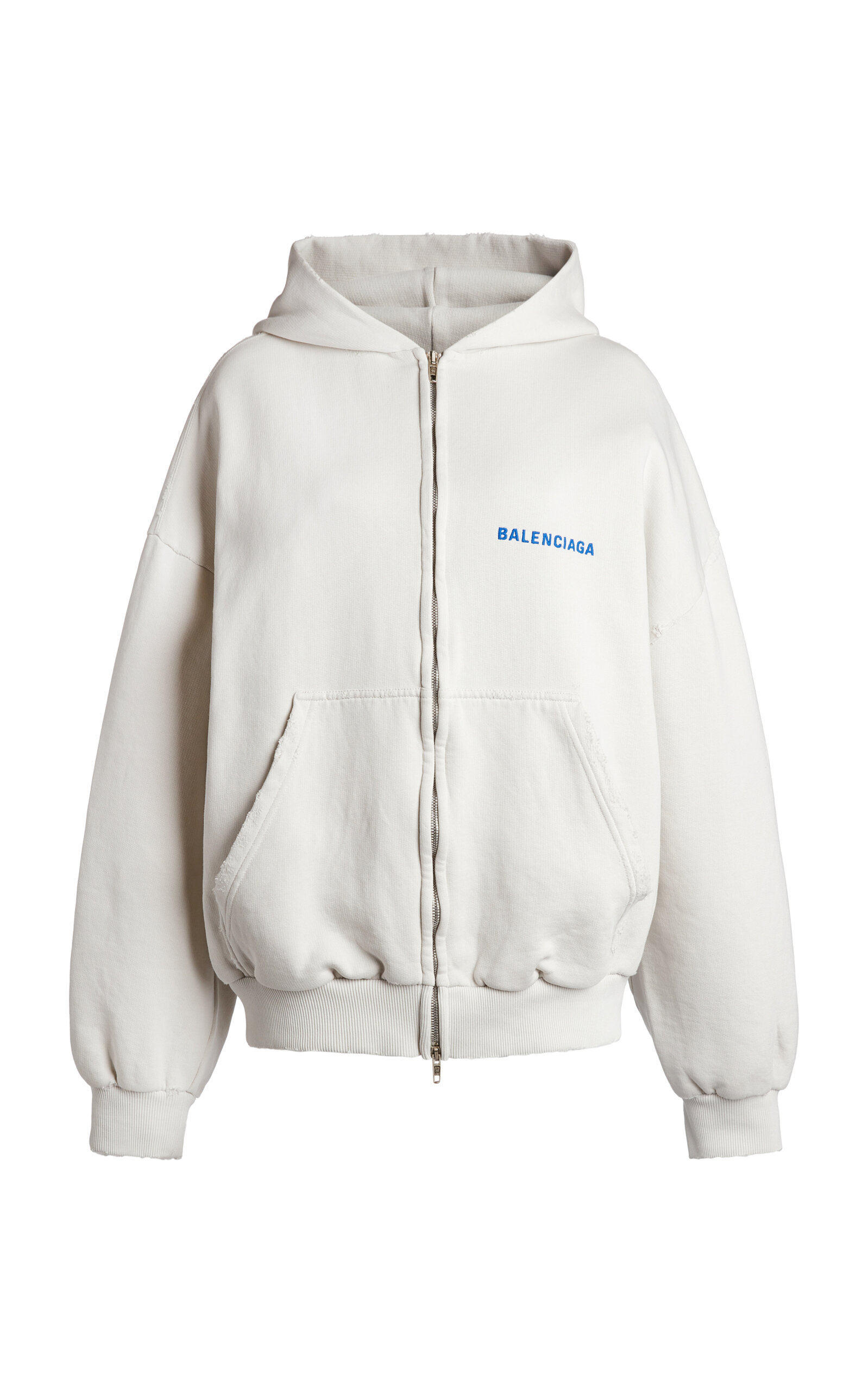 Balenciaga Zip-Up Cotton Hoodie