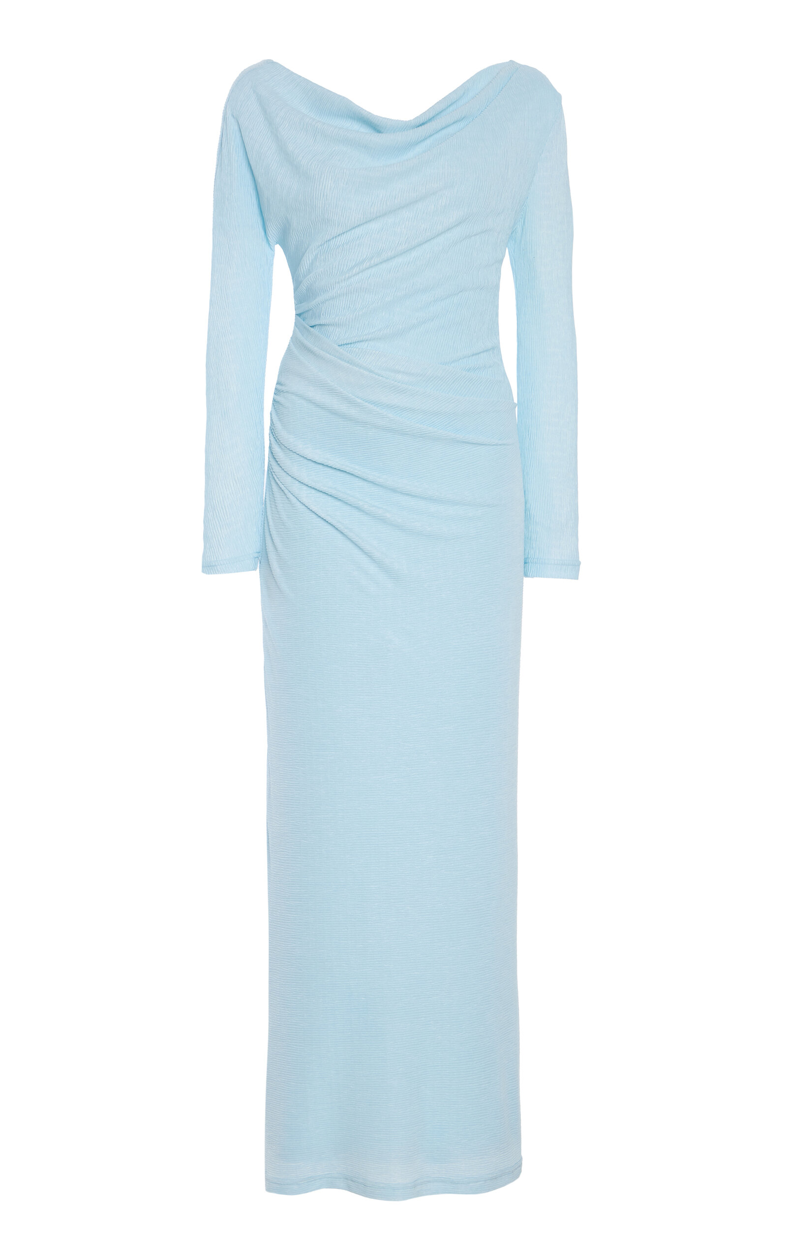 Significant Other Lex Draped Jersey Maxi Dress - Blue - Women's Clothing