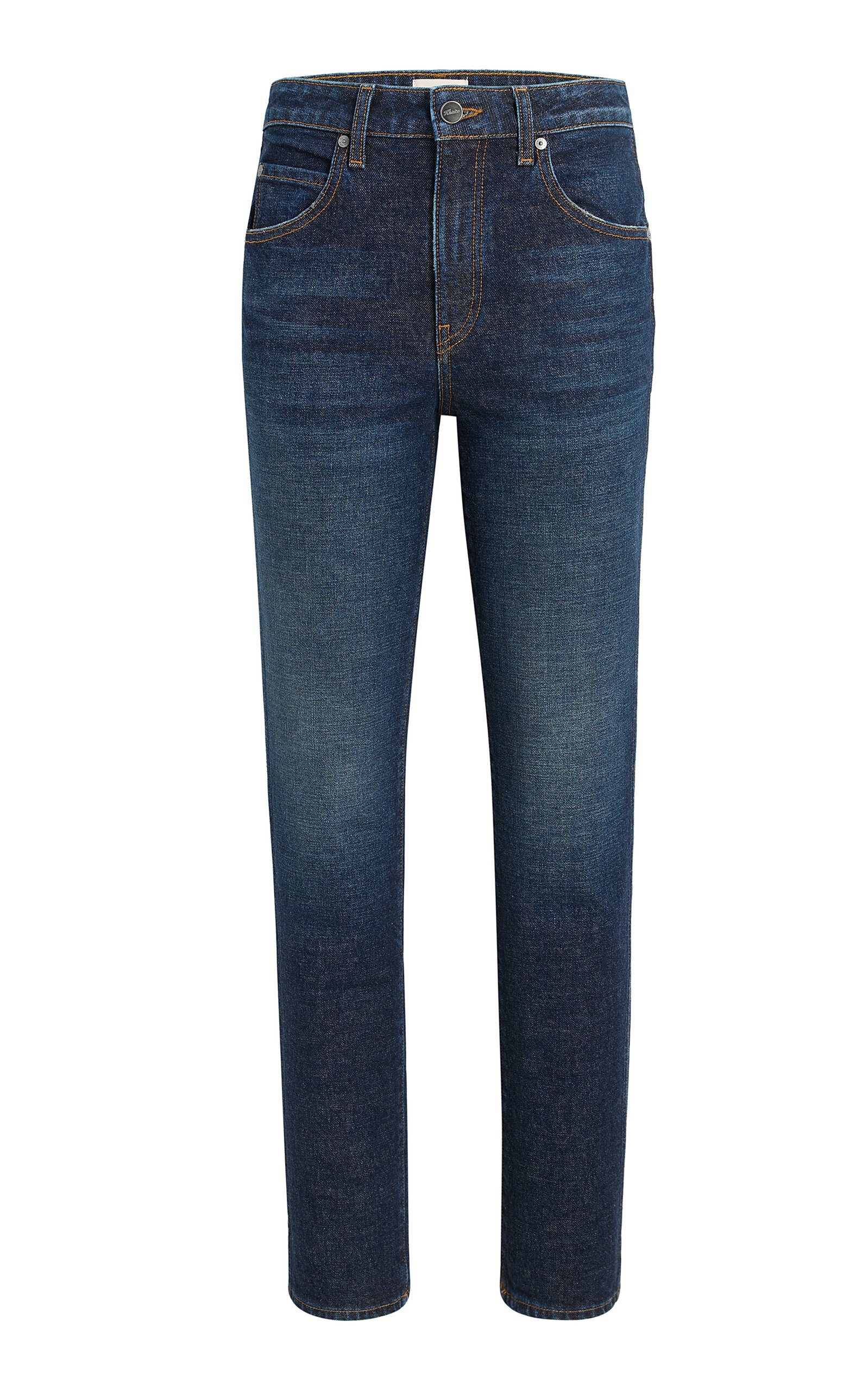 Khaite Winslow Mid Rise Denim Baggy Jeans In Blue