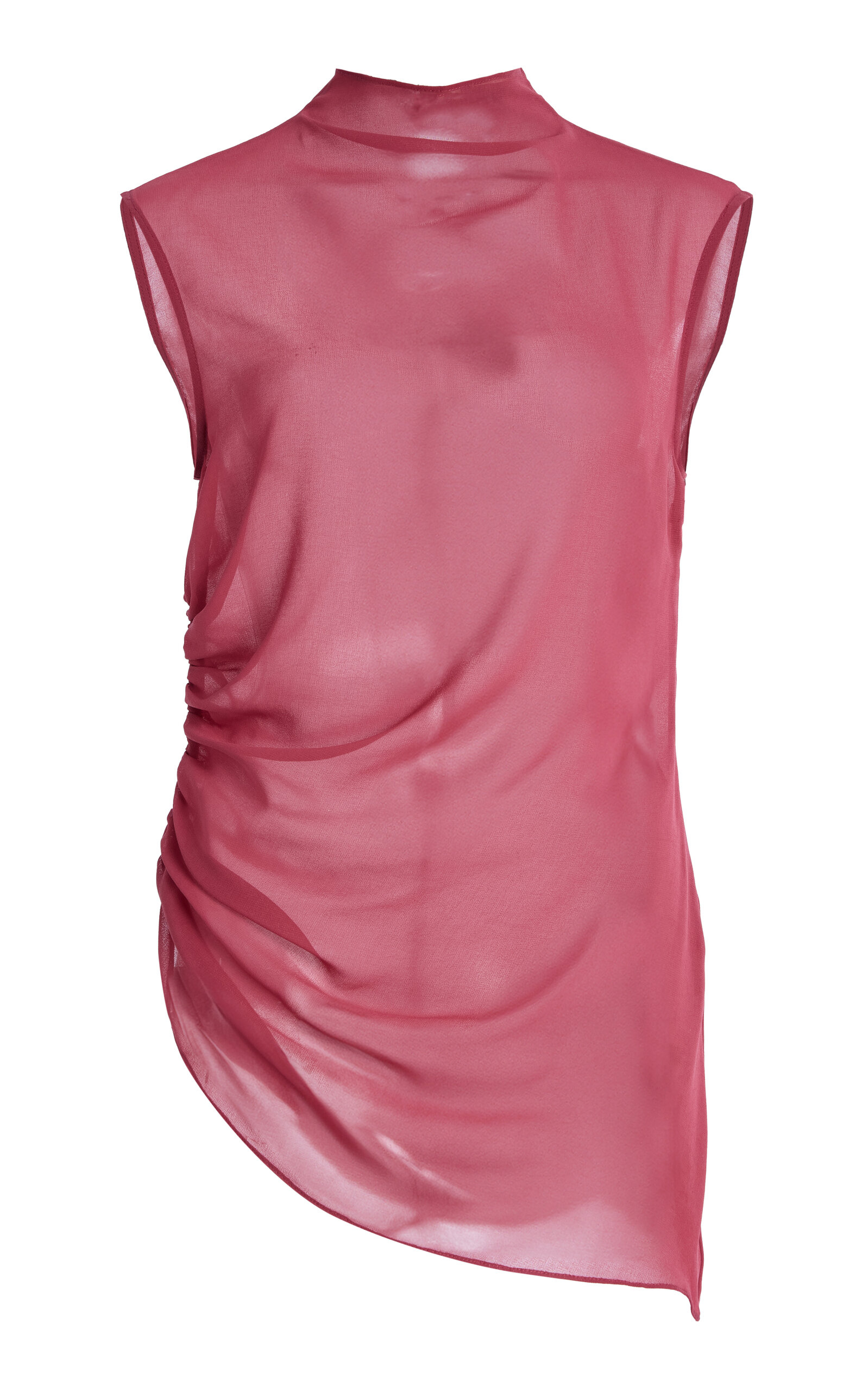 LAPOINTE Lightweight Georgette Top - Pink