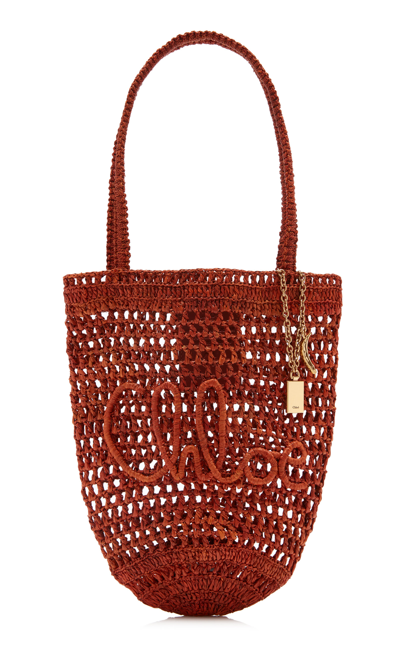 Chloé Woven Raffia Tote Bag