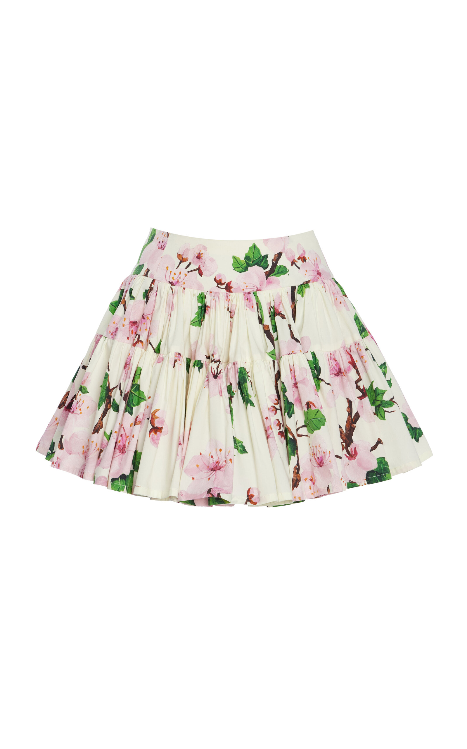 Oscar de la Renta Cotton Poplin Mini Skirt - Women's Clothing